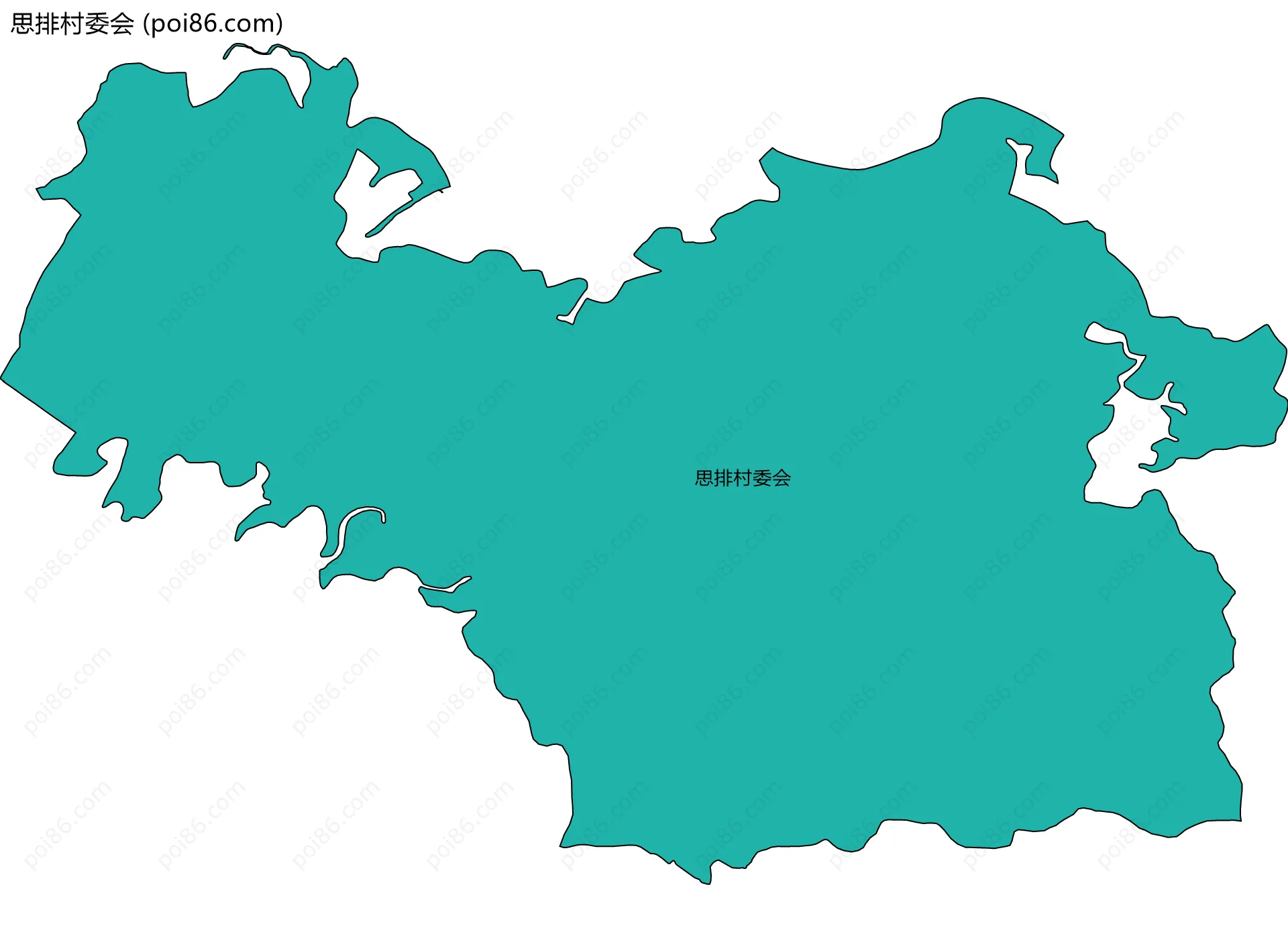 思排村委会边界地图
