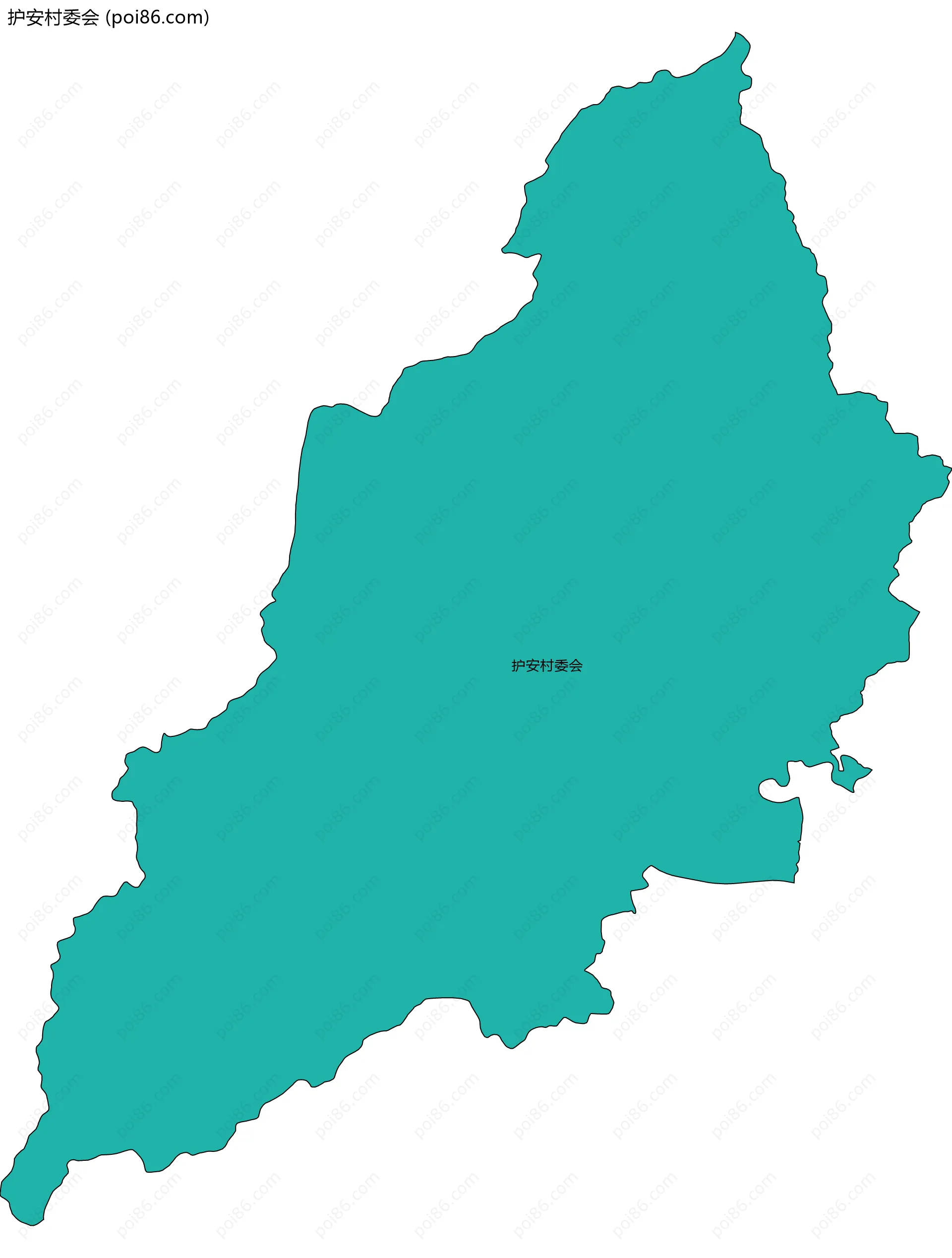 护安村委会边界地图