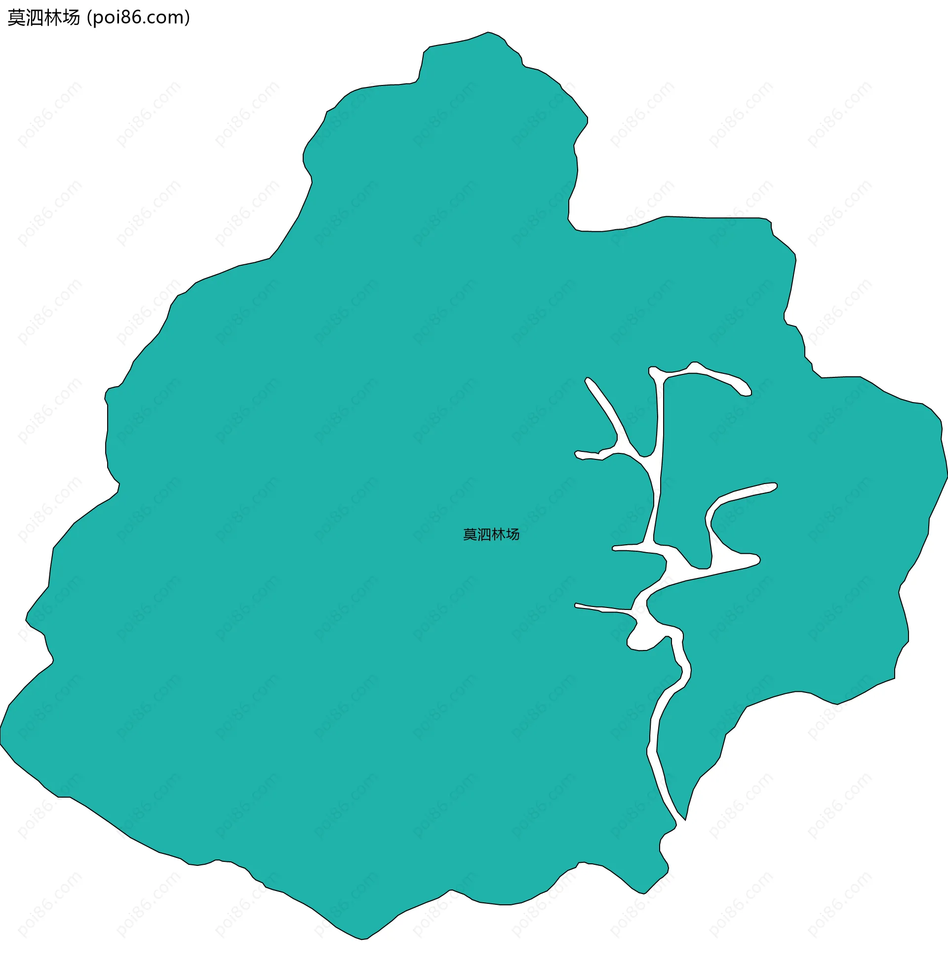 莫泗林场边界地图