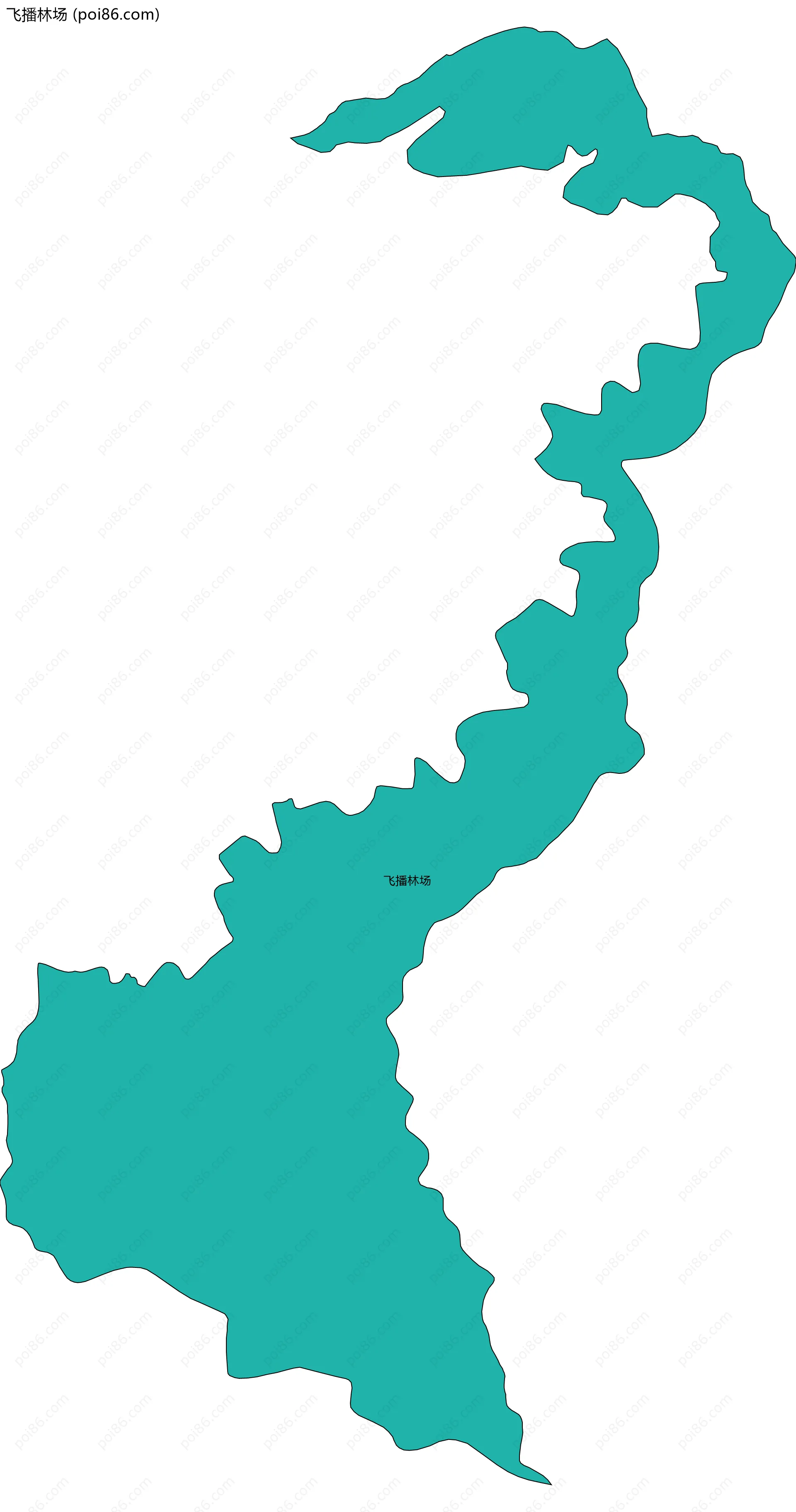 飞播林场边界地图