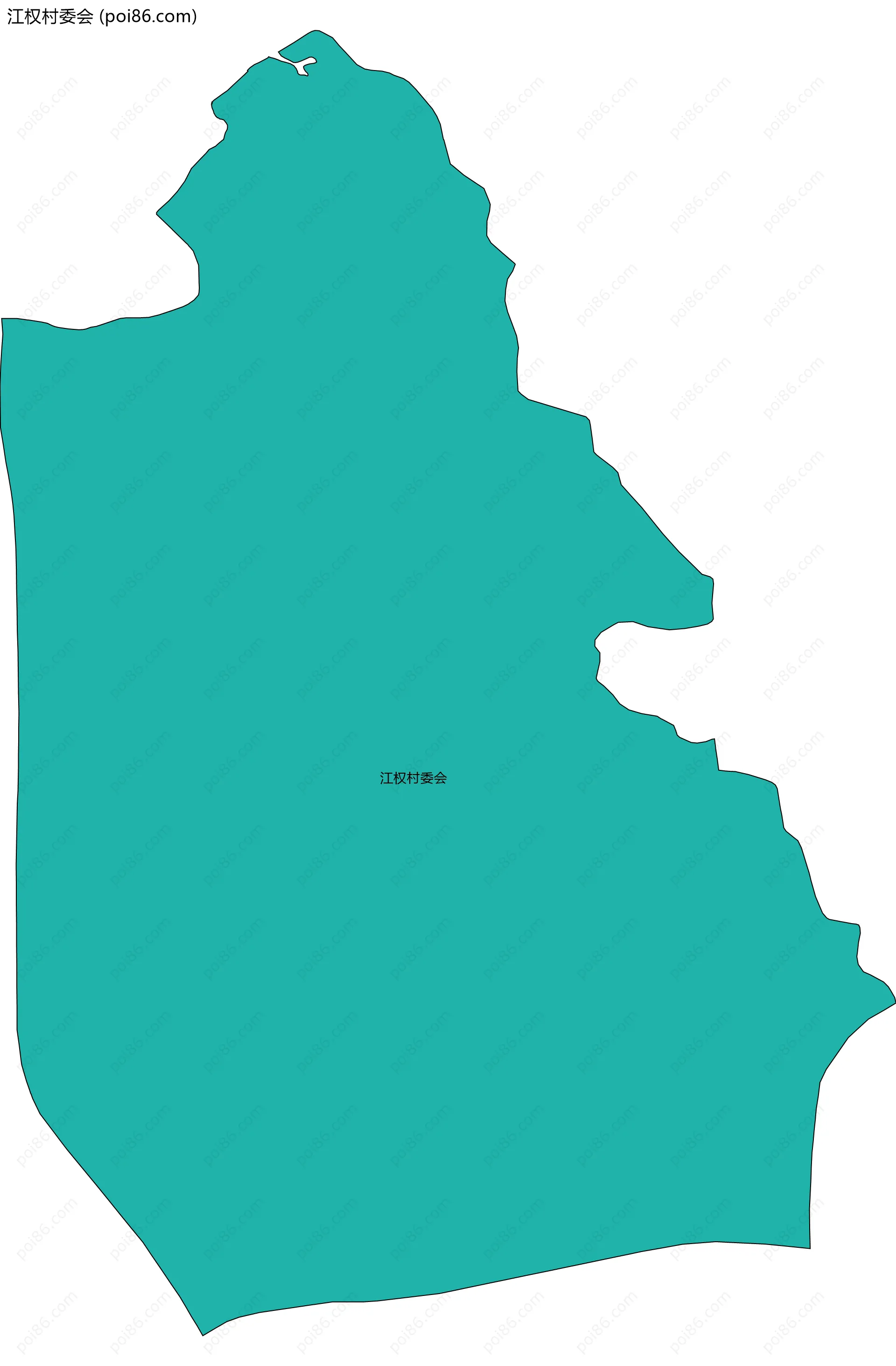 江权村委会边界地图