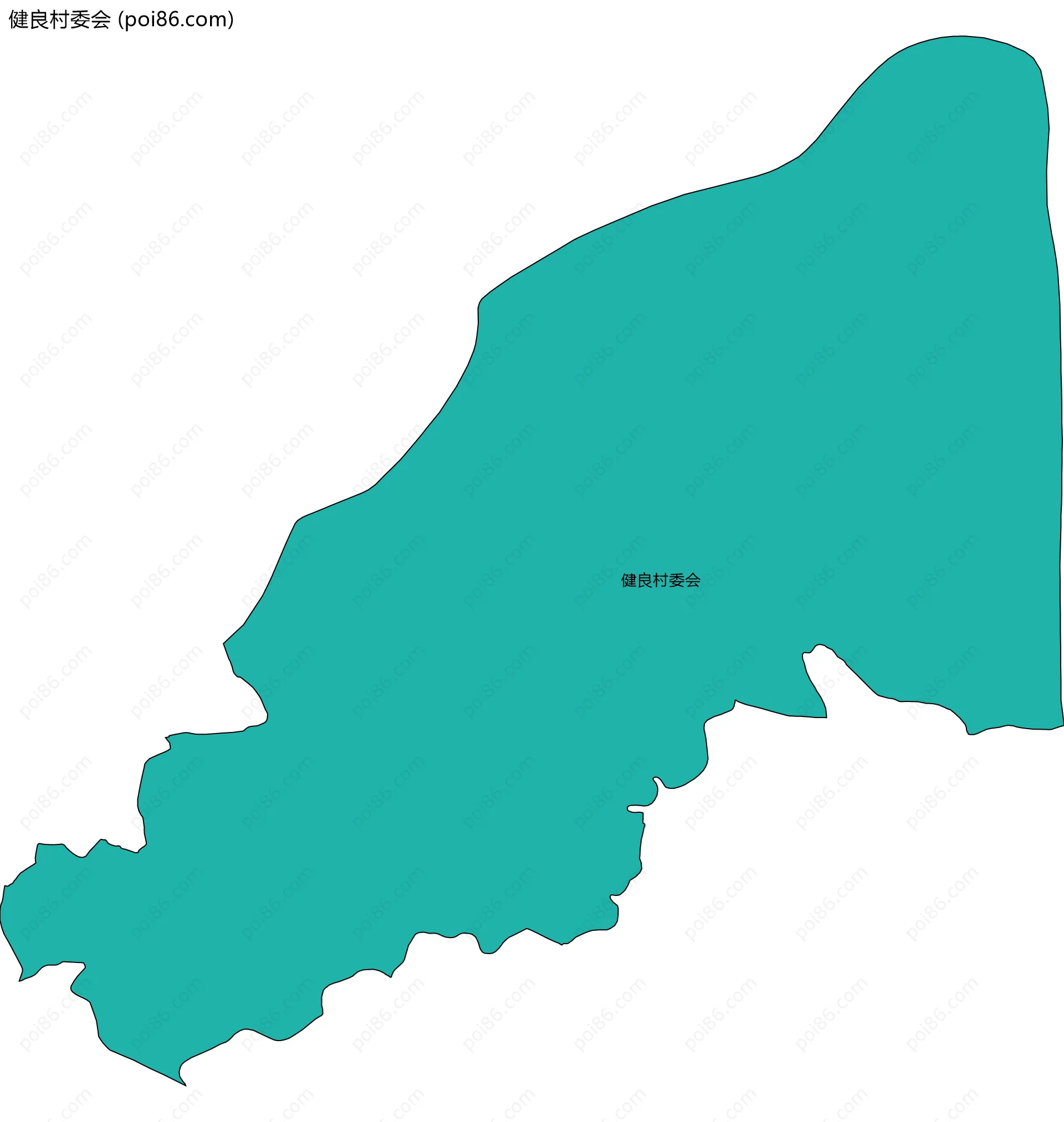 健良村委会边界地图