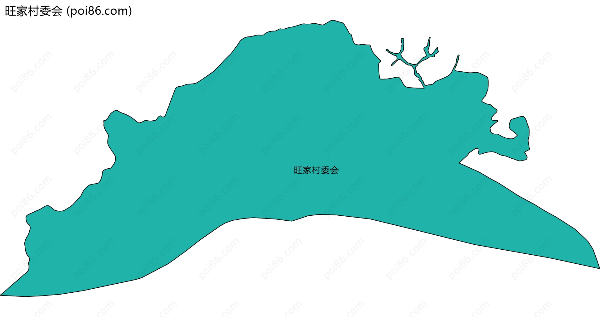 旺家村委会边界地图