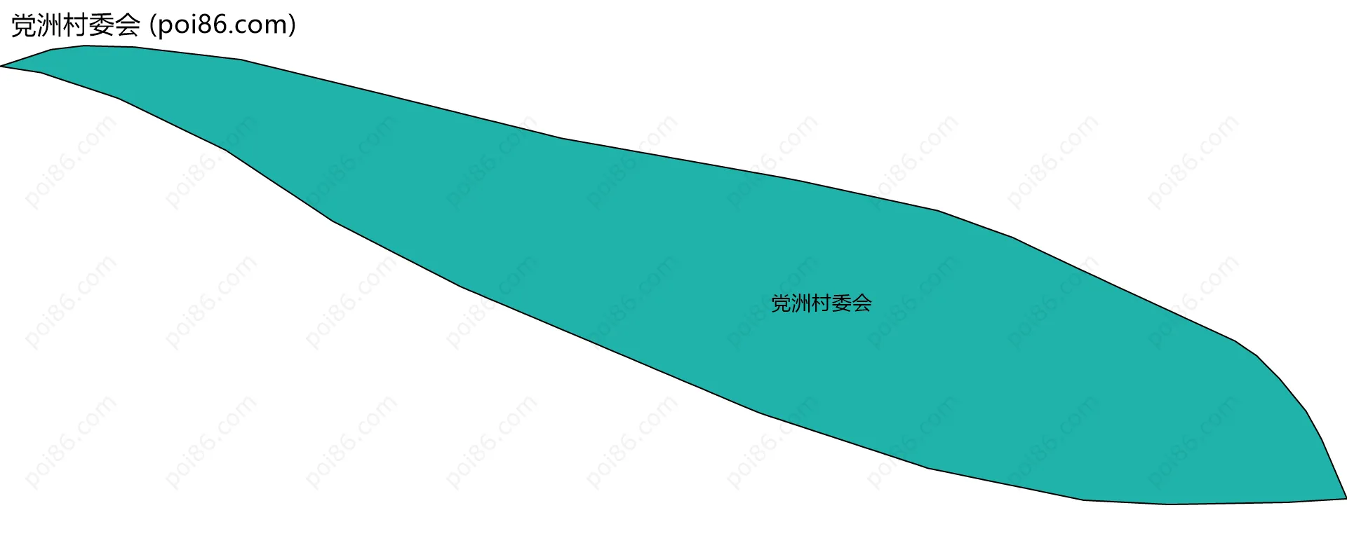 党洲村委会边界地图