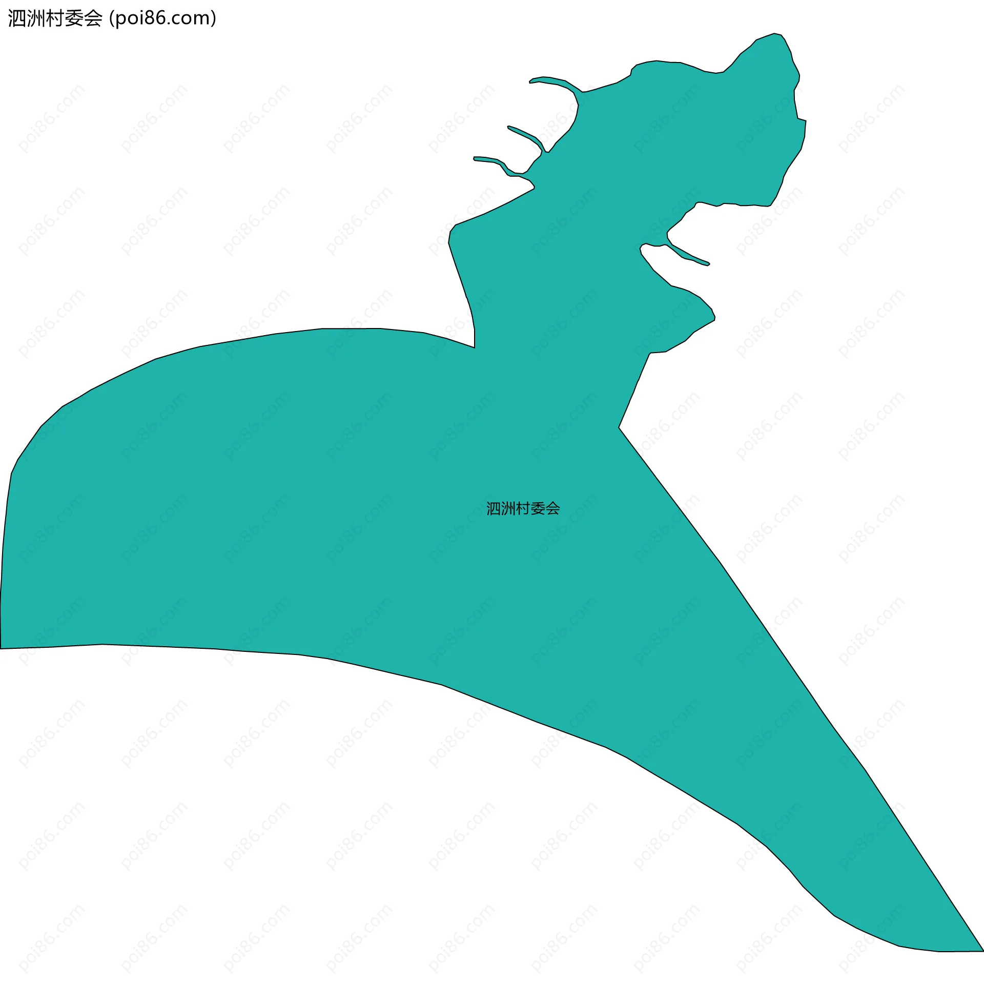 泗洲村委会边界地图