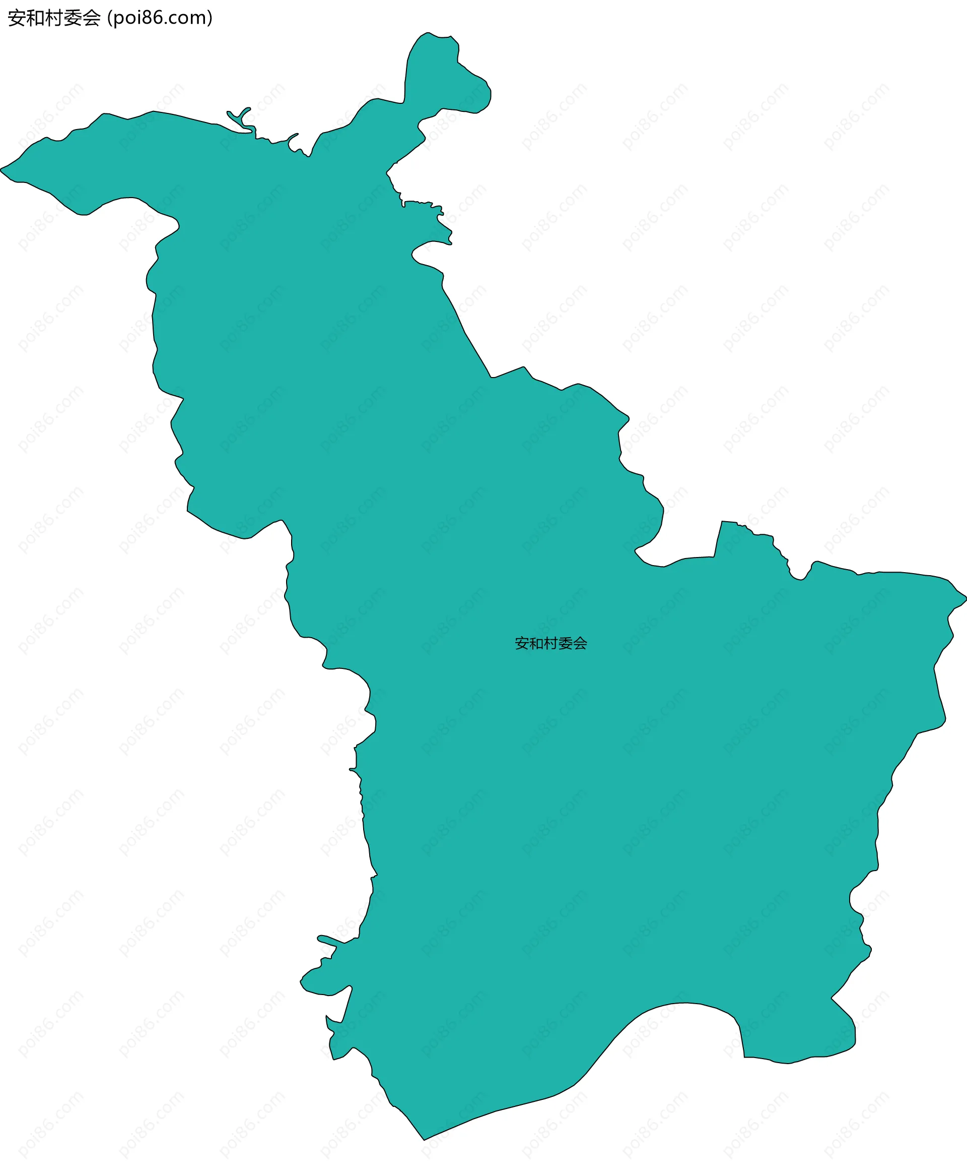 安和村委会边界地图