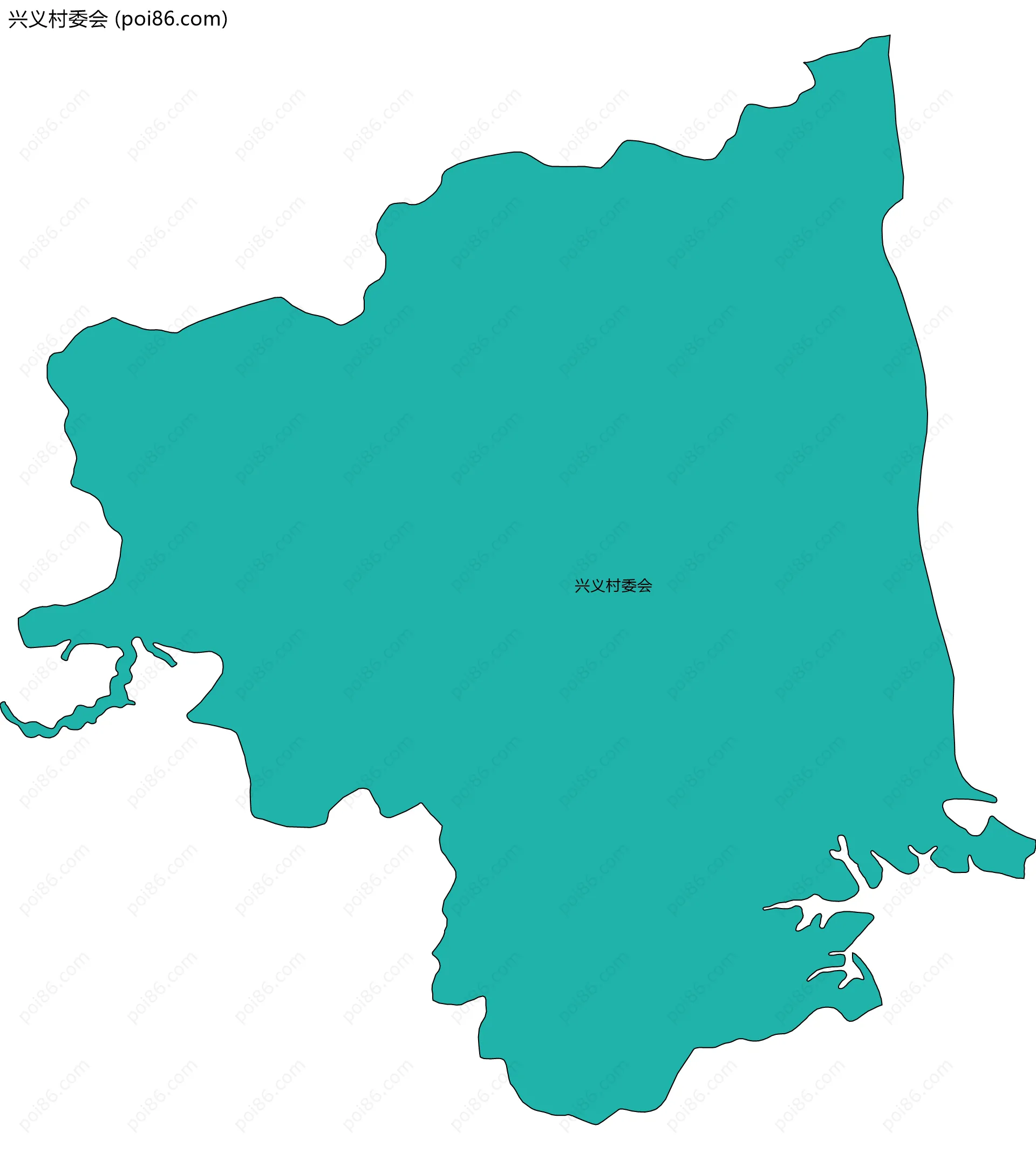 兴义村委会边界地图