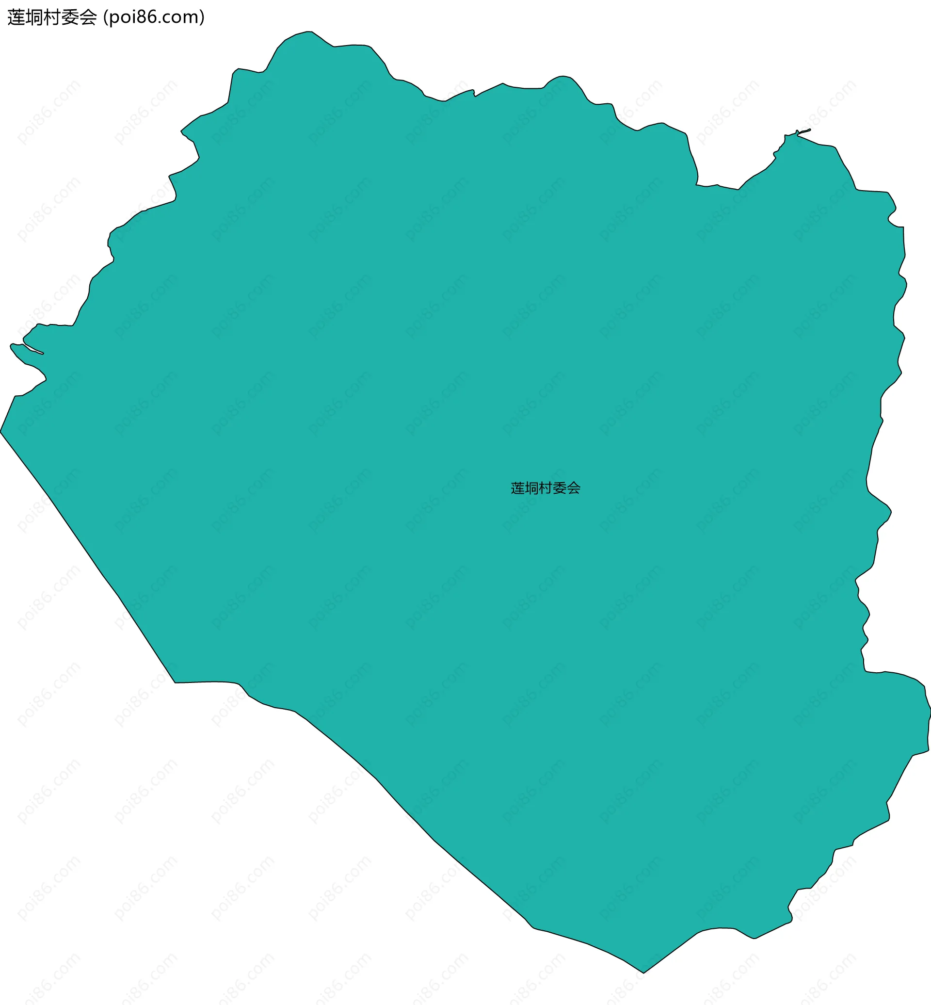 莲垌村委会边界地图