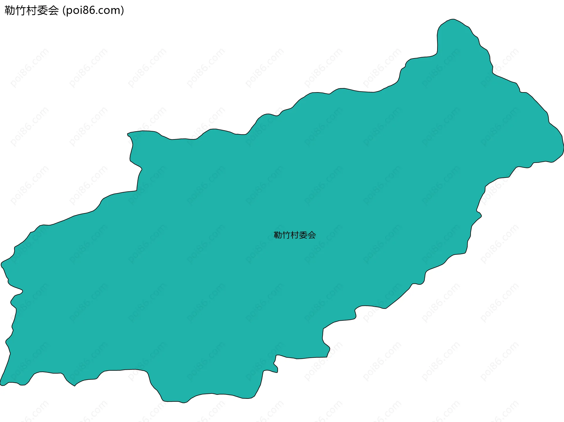 勒竹村委会边界地图