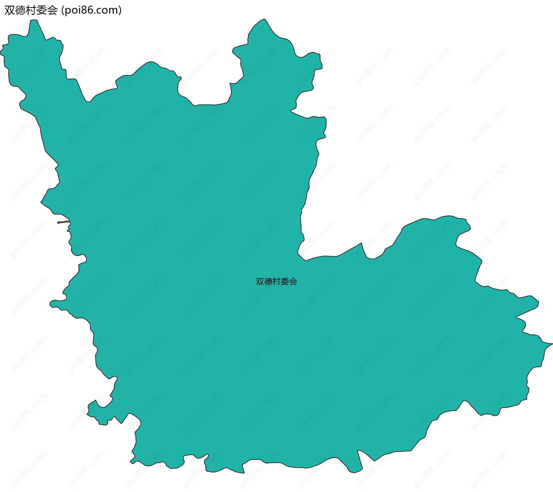 双德村委会边界地图