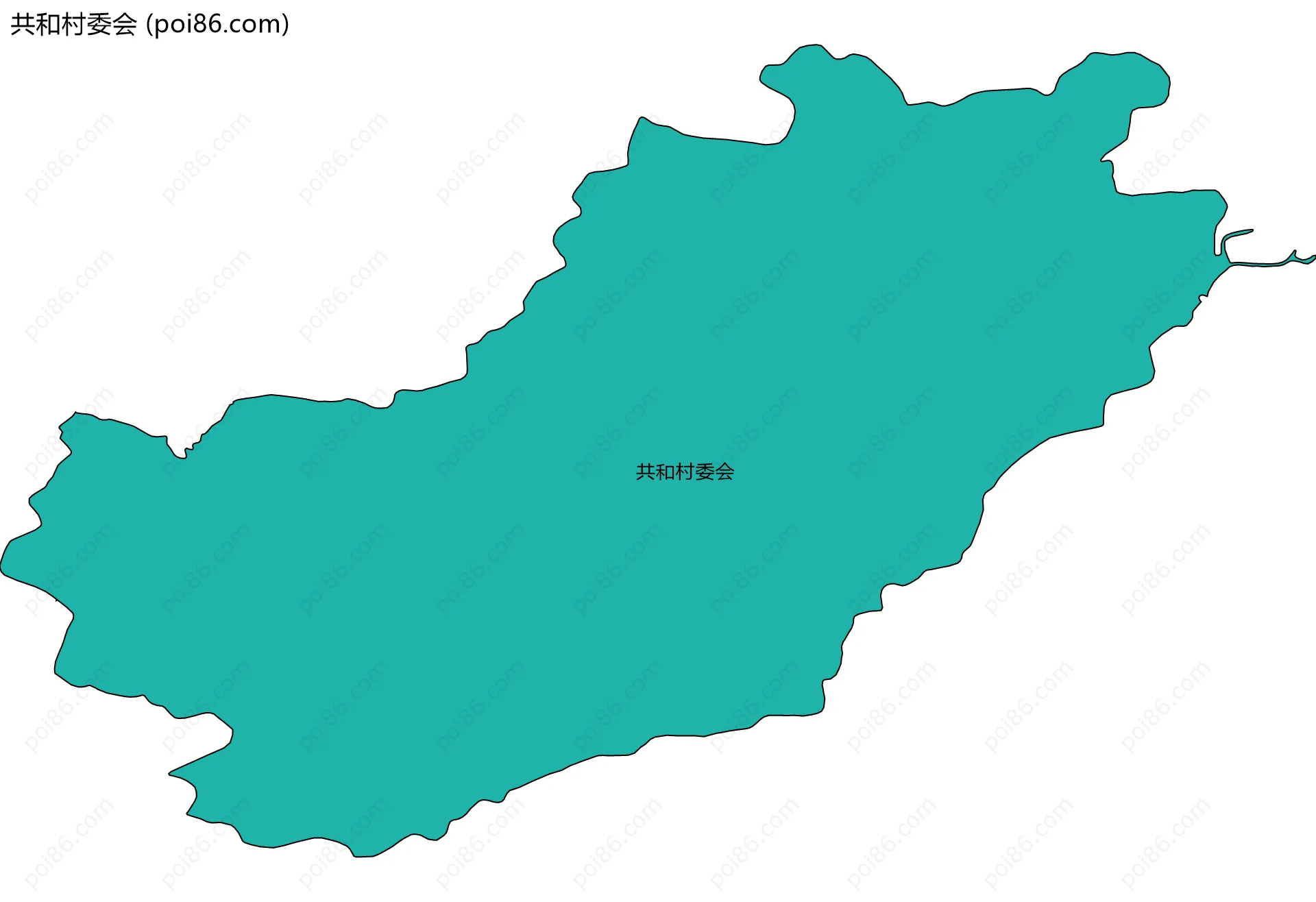 共和村委会边界地图