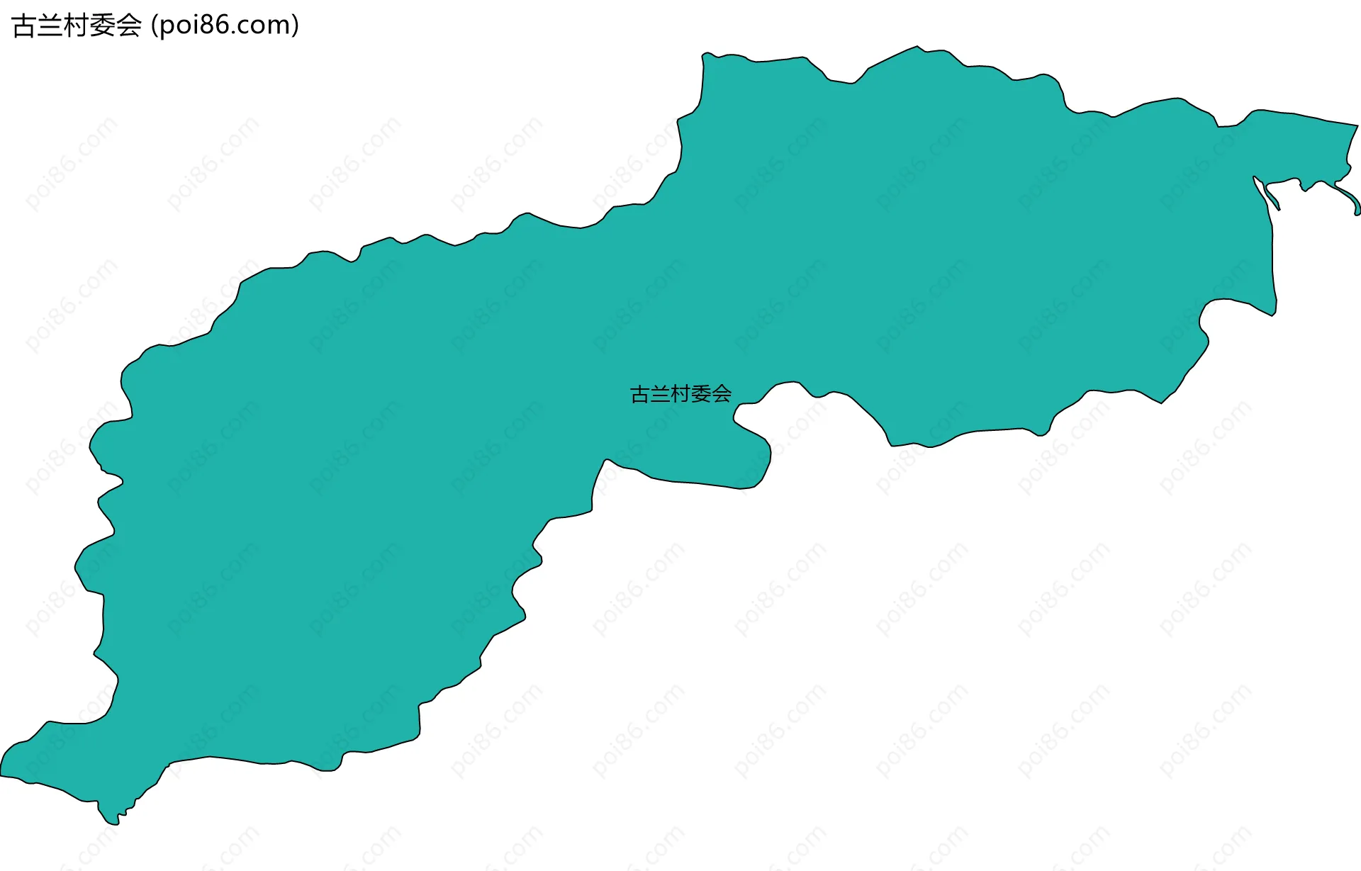古兰村委会边界地图