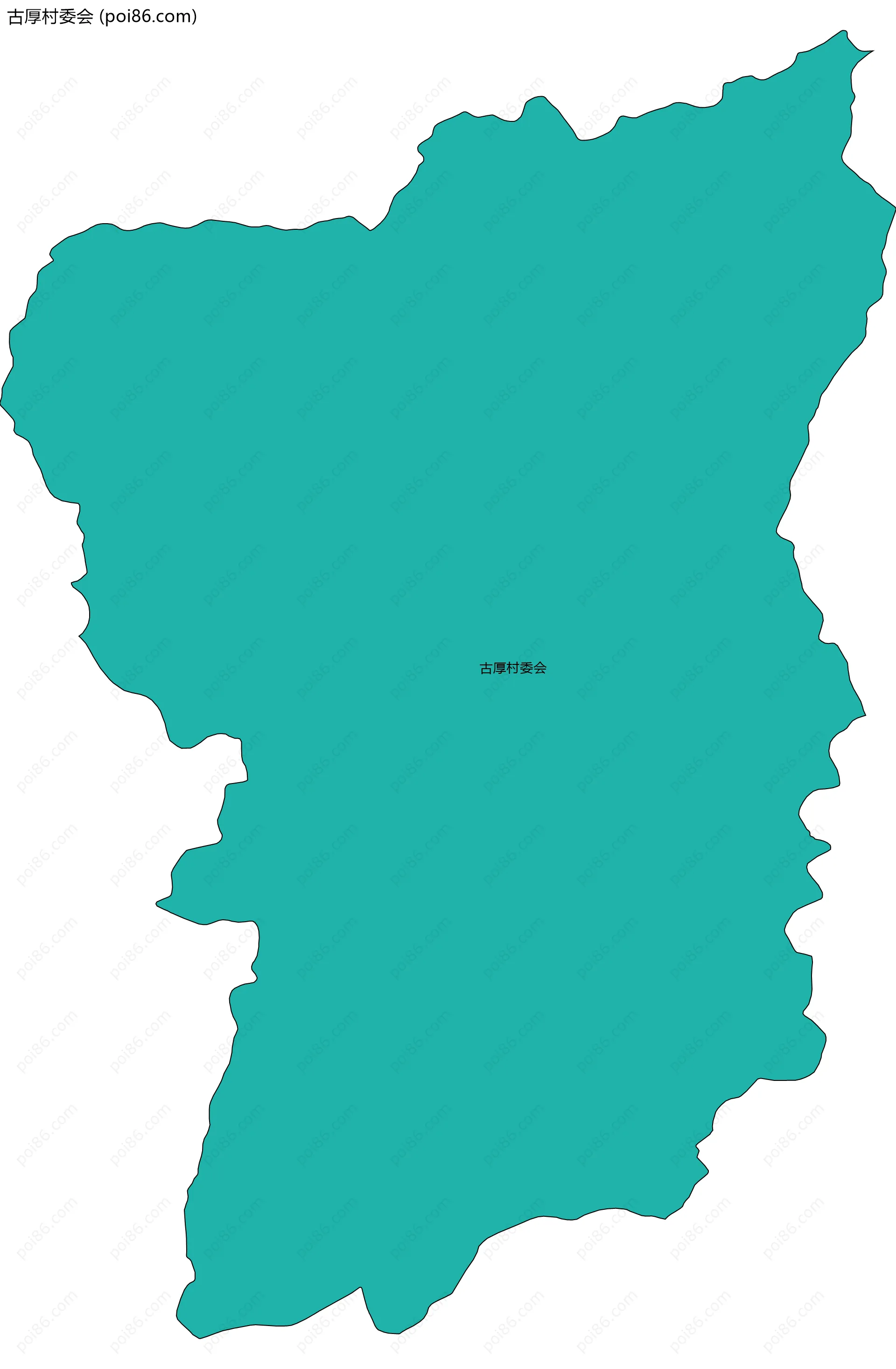 古厚村委会边界地图