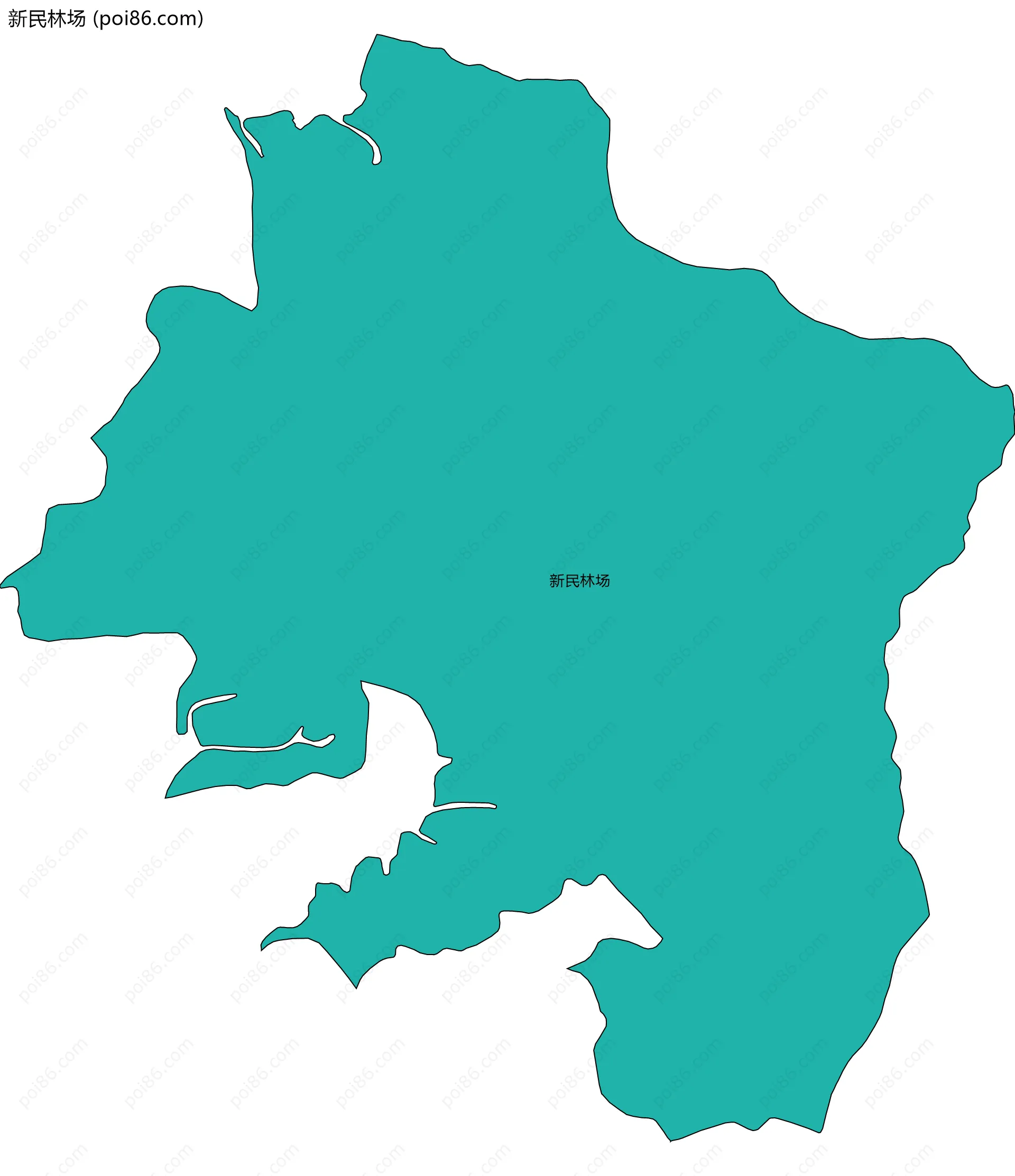 新民林场边界地图