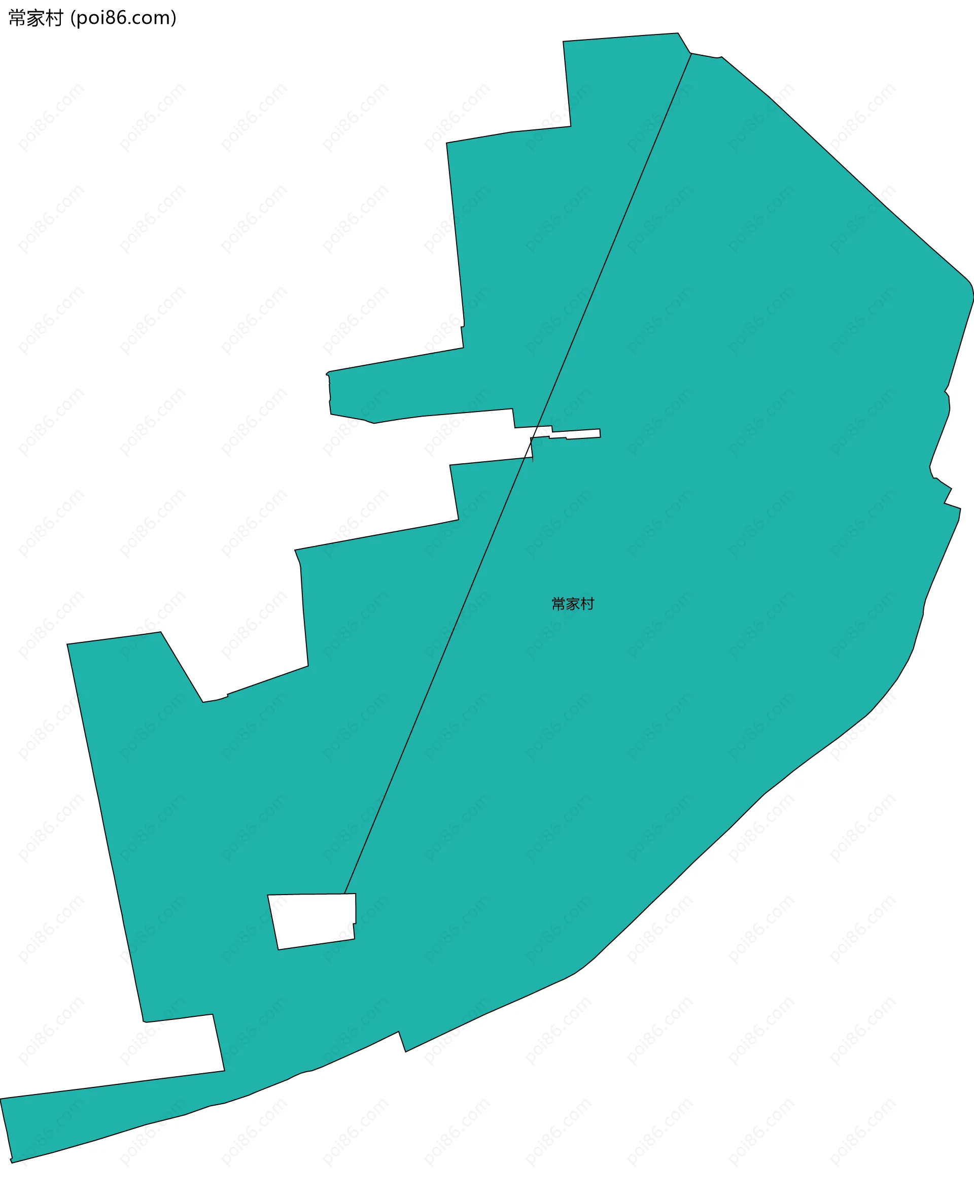 常家村边界地图