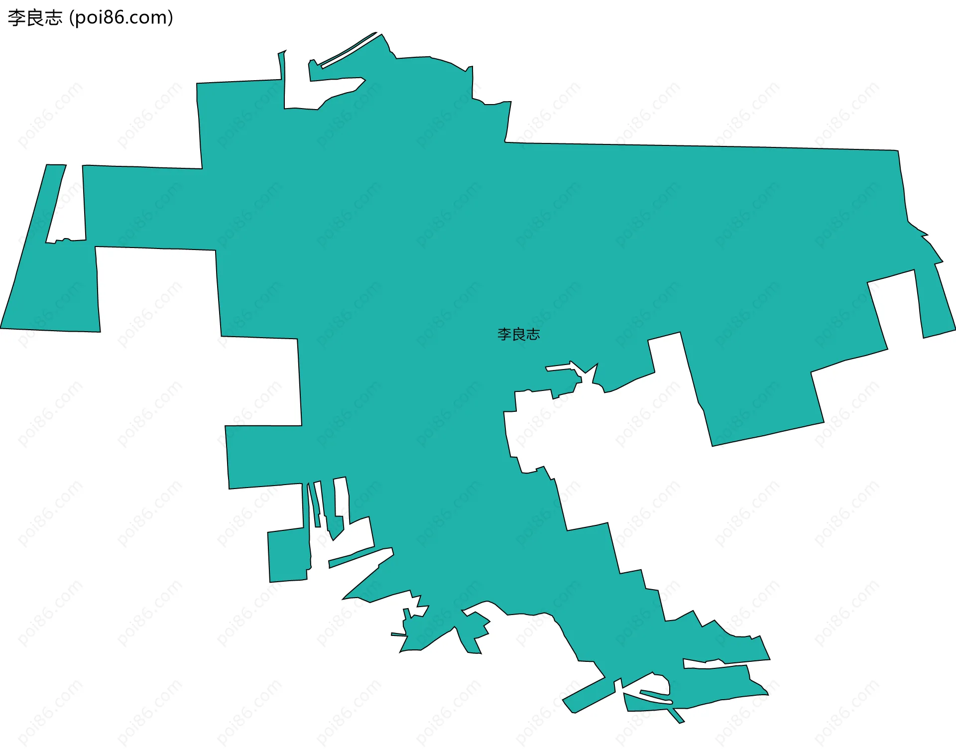 李良志边界地图