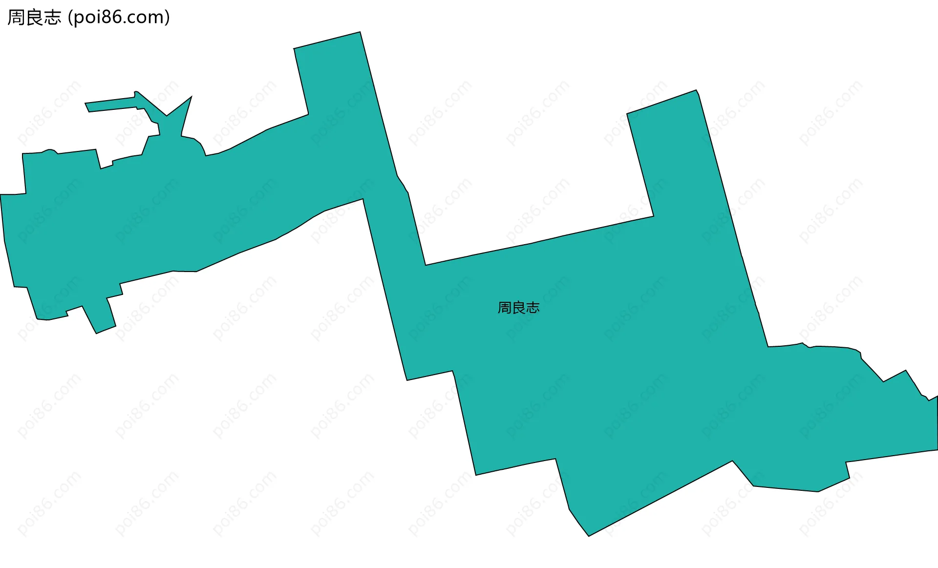 周良志边界地图