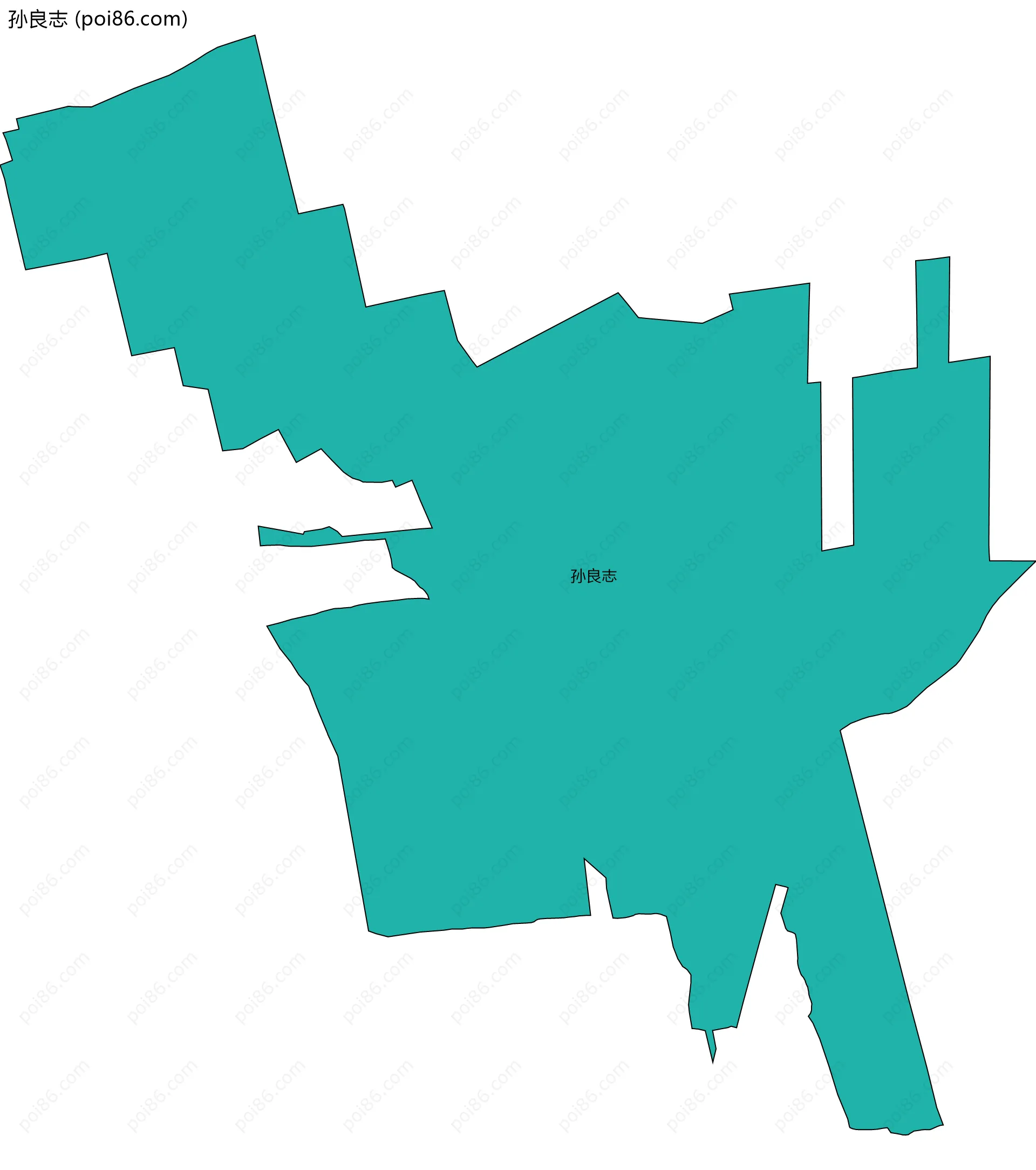 孙良志边界地图