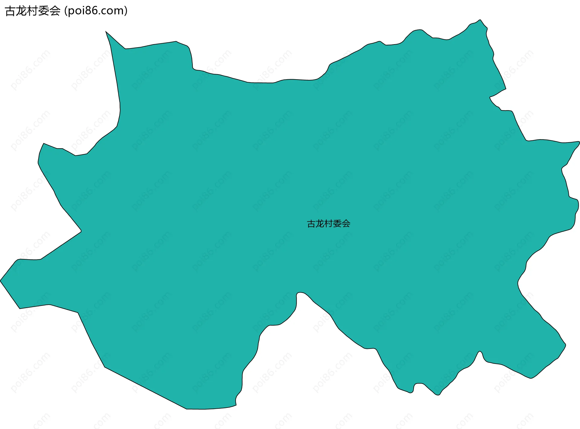 古龙村委会边界地图