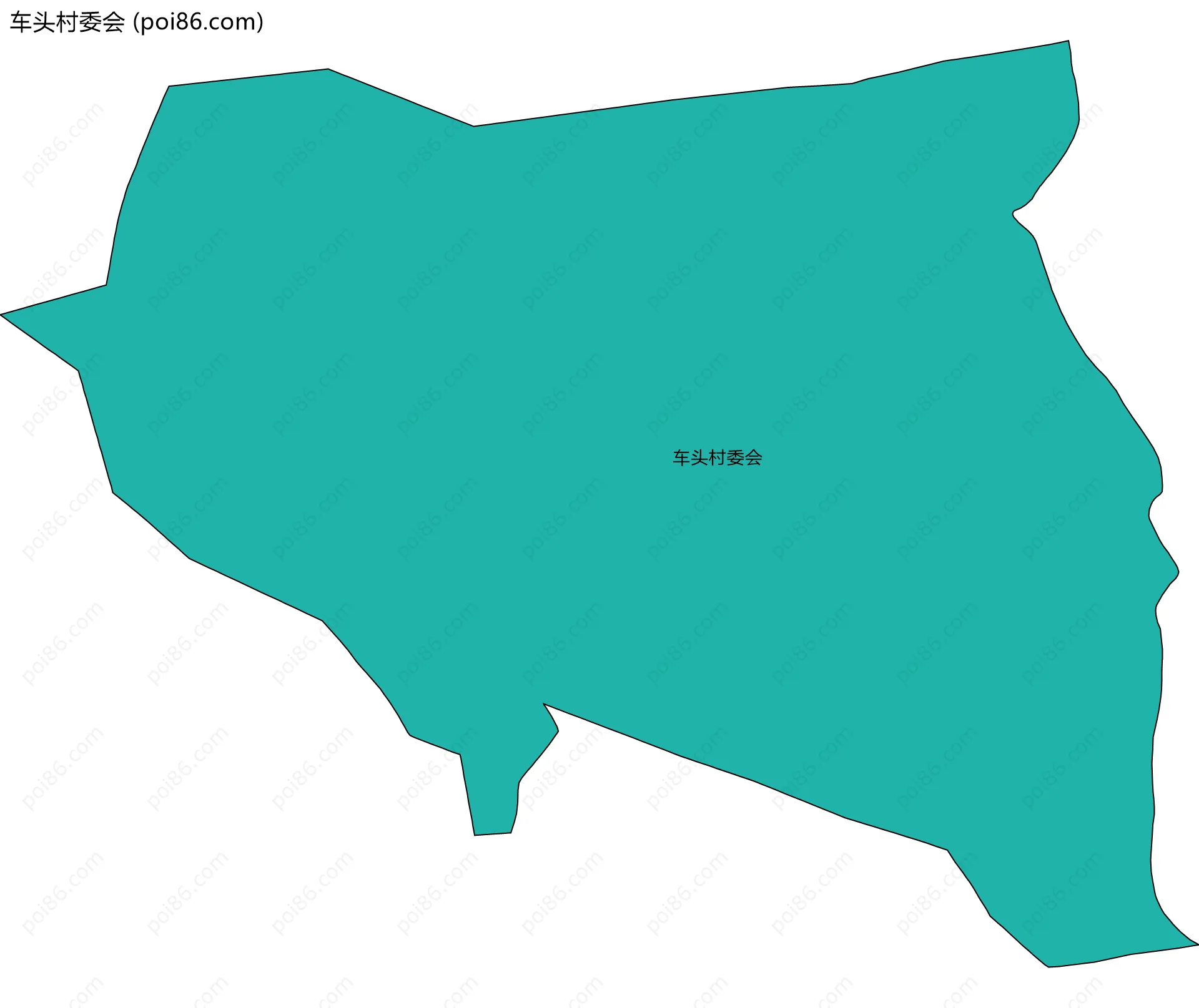 车头村委会边界地图