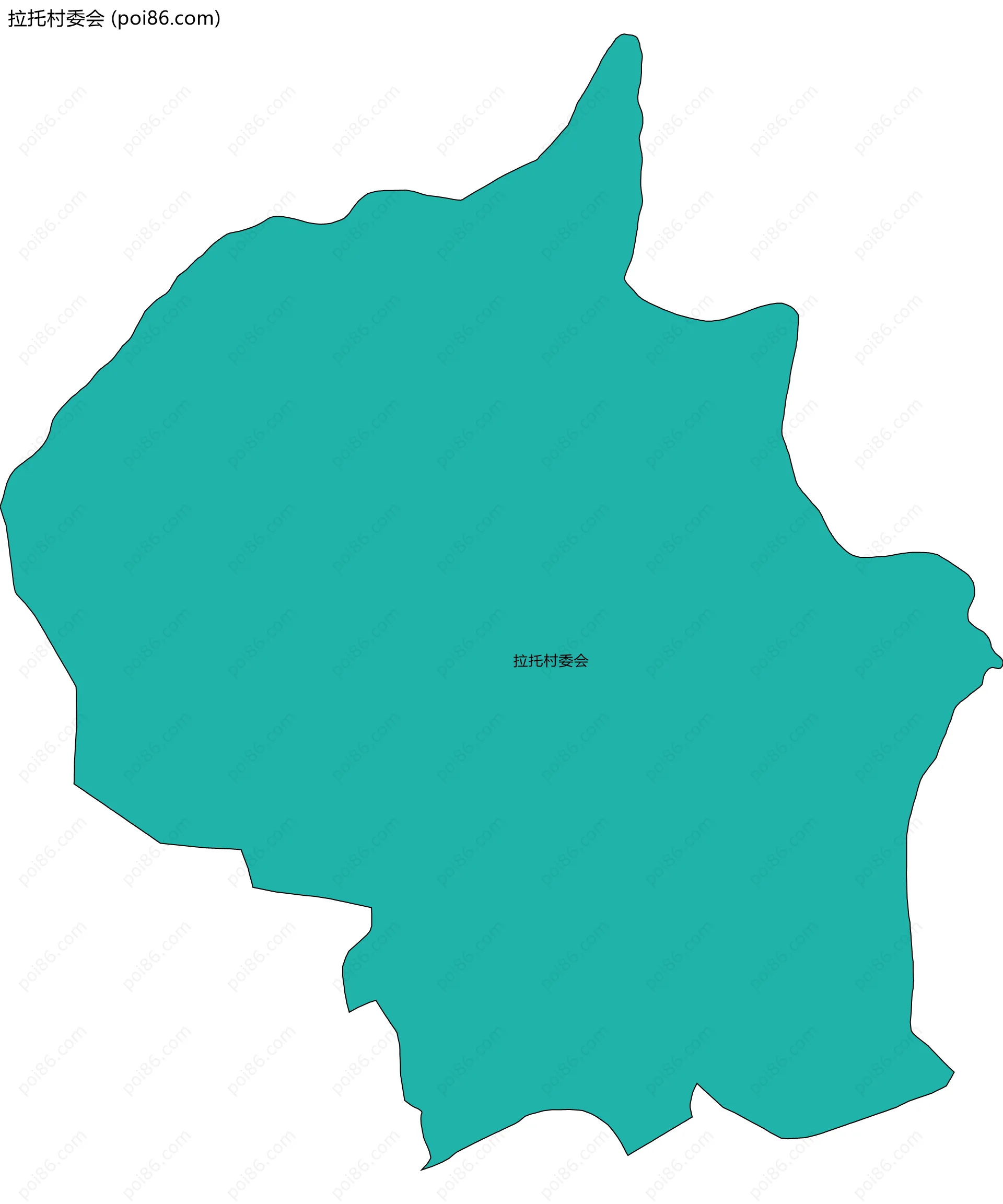 拉托村委会边界地图