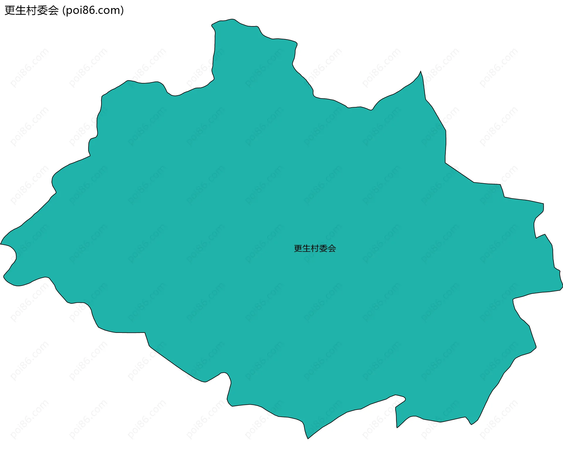 更生村委会边界地图