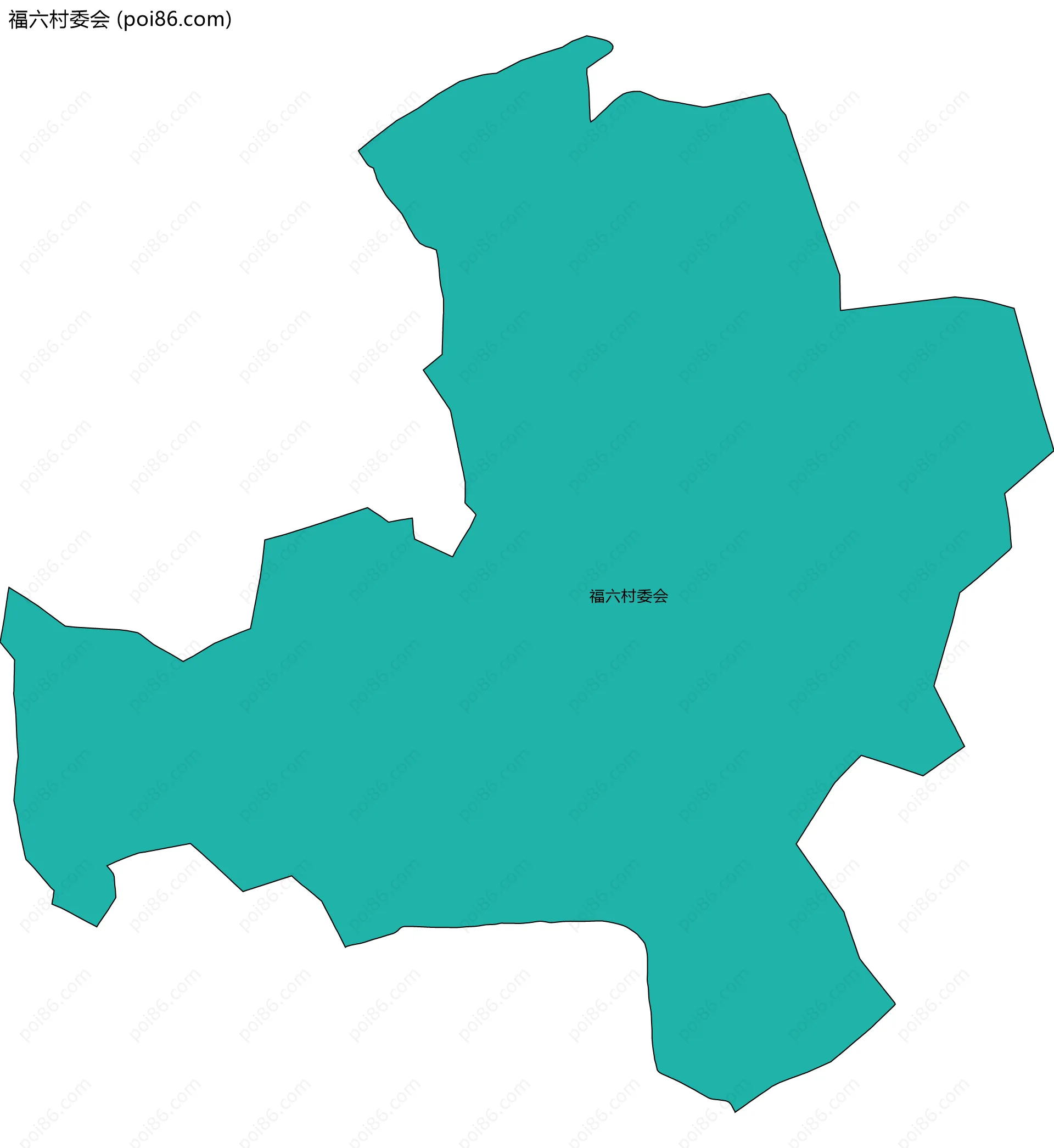 福六村委会边界地图