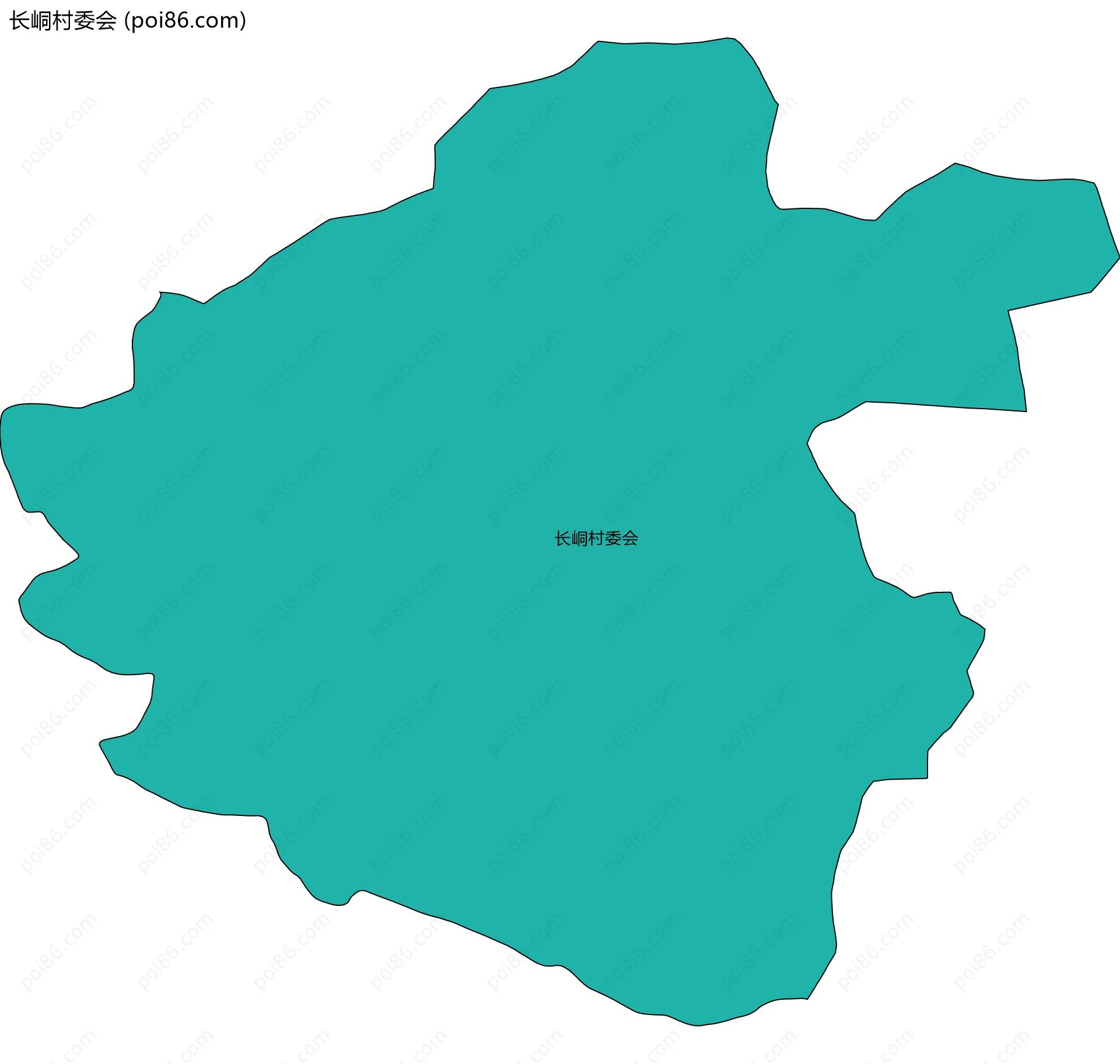 长峒村委会边界地图