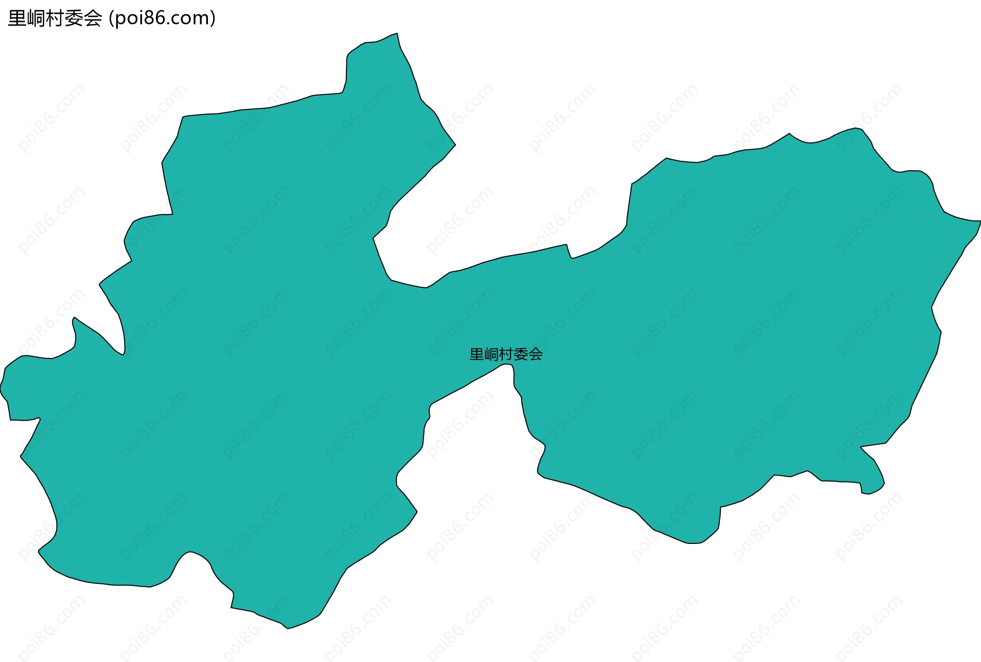 里峒村委会边界地图