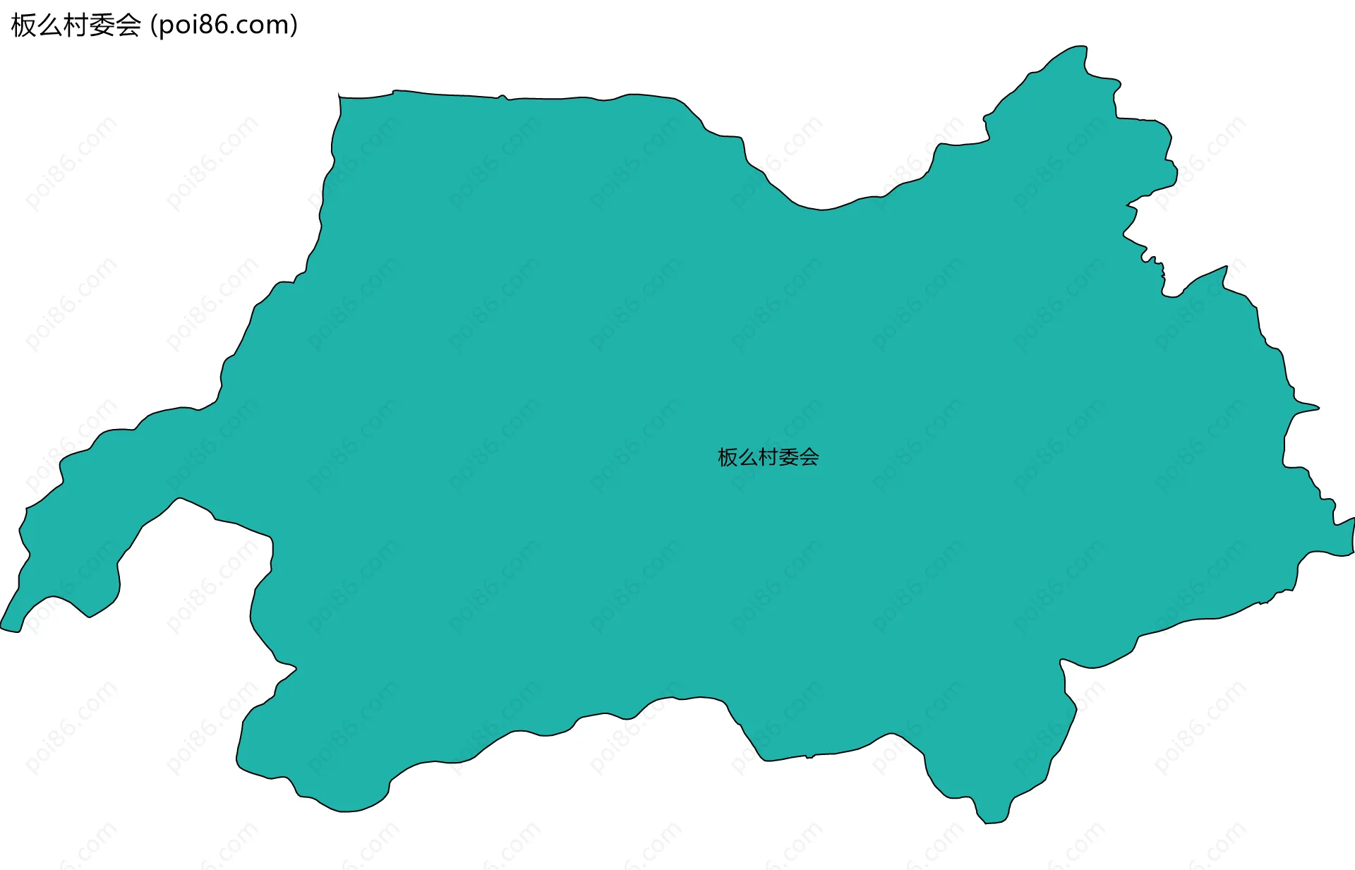 板么村委会边界地图