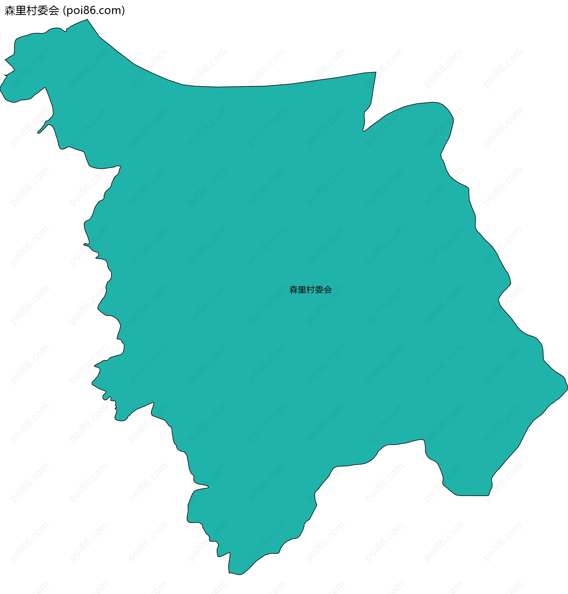 森里村委会边界地图