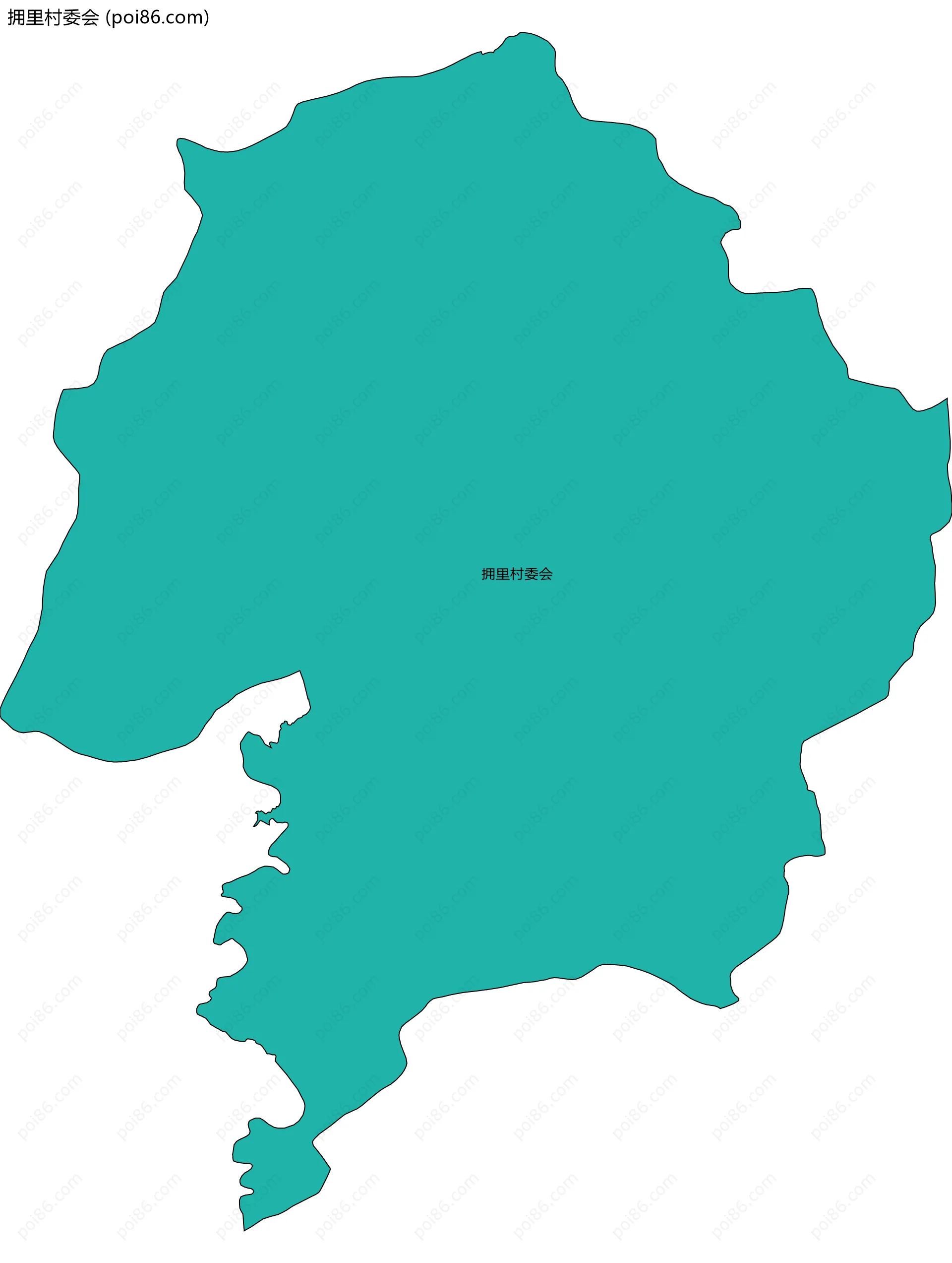 拥里村委会边界地图