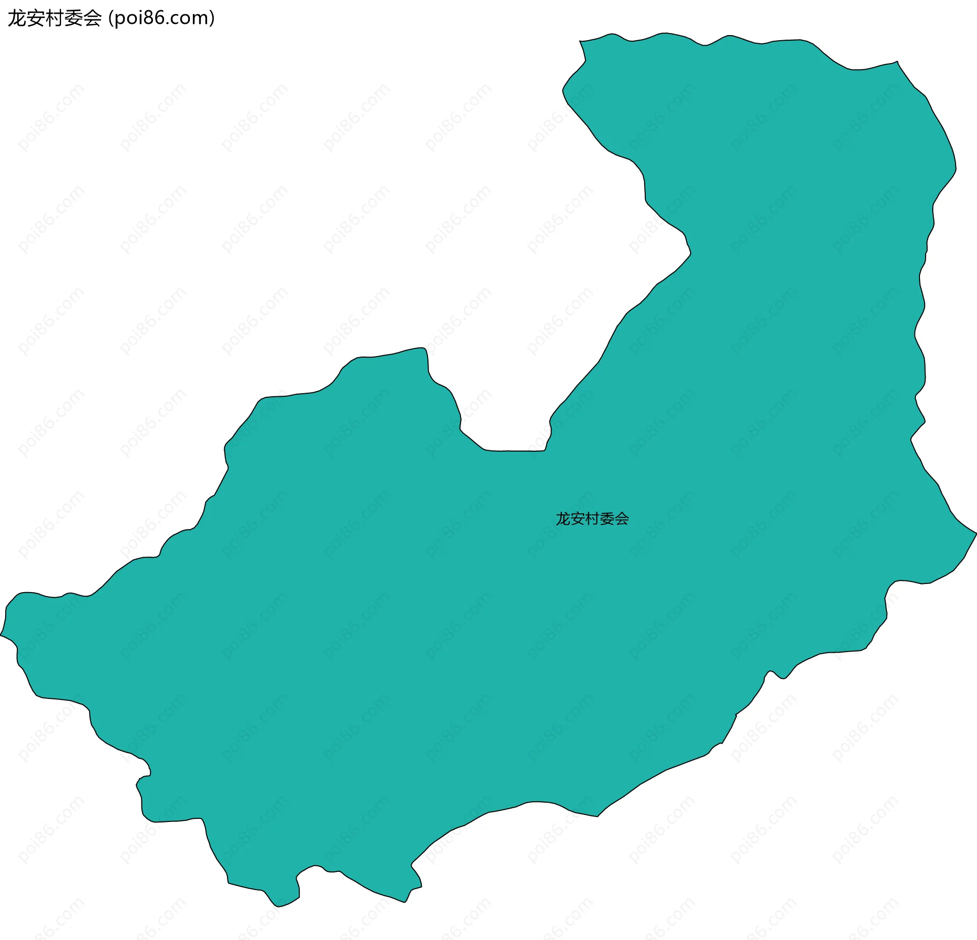 龙安村委会边界地图