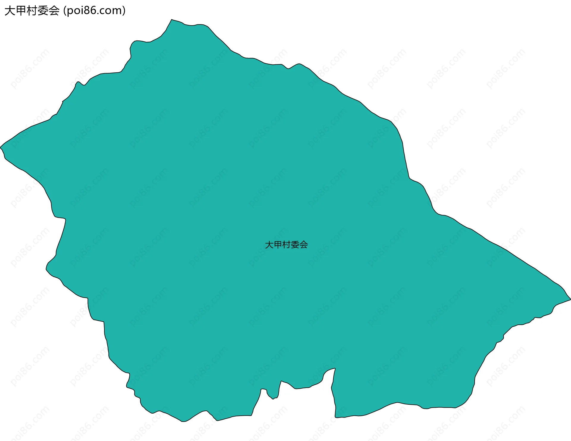 大甲村委会边界地图