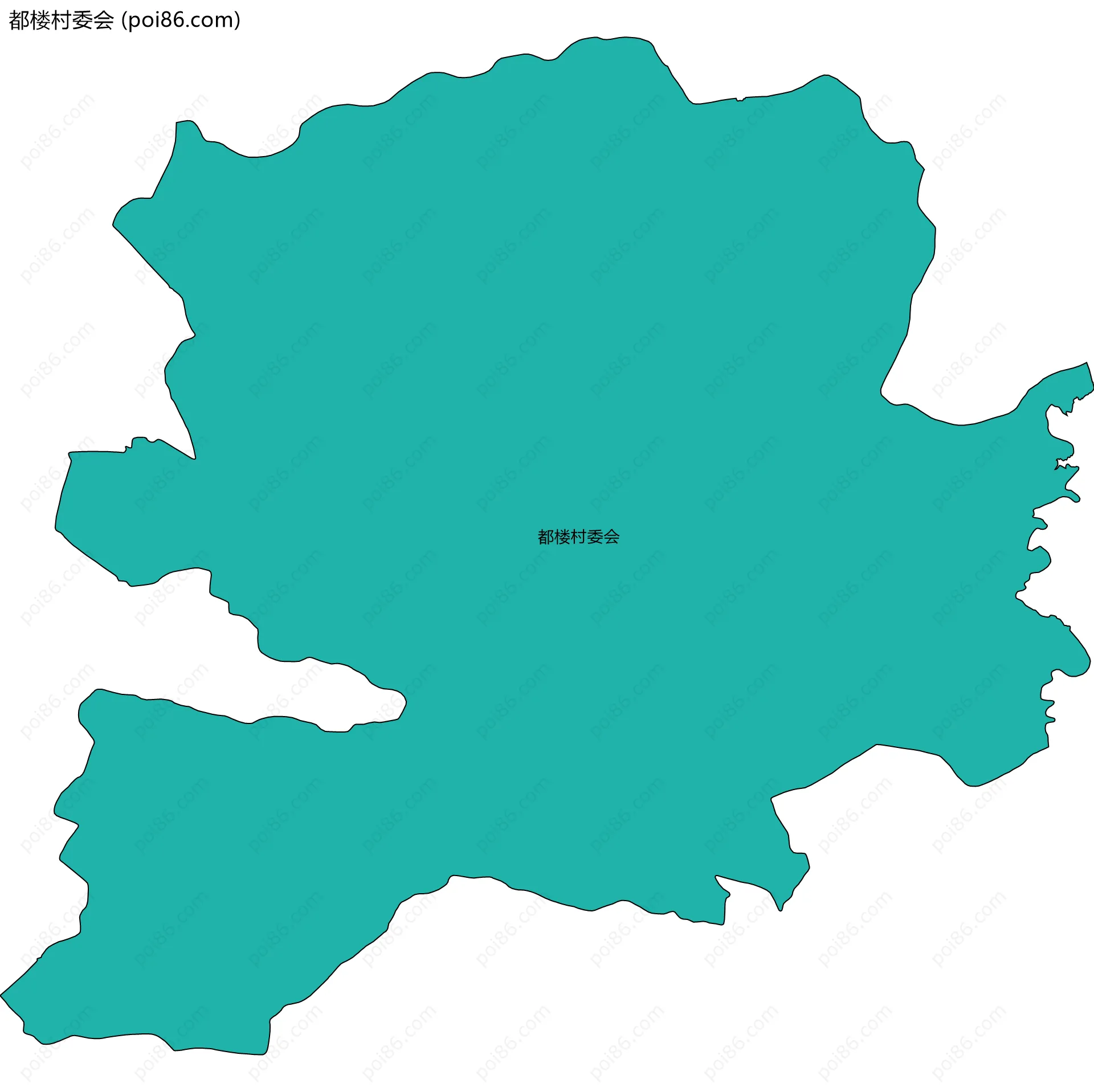 都楼村委会边界地图