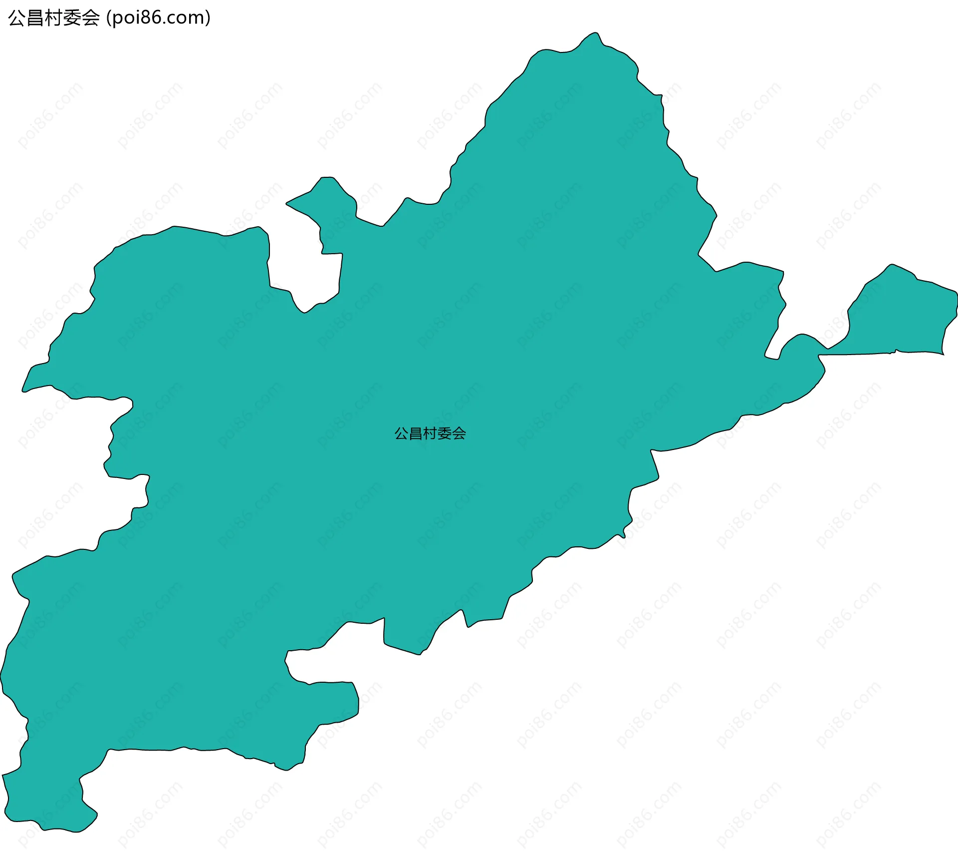 公昌村委会边界地图