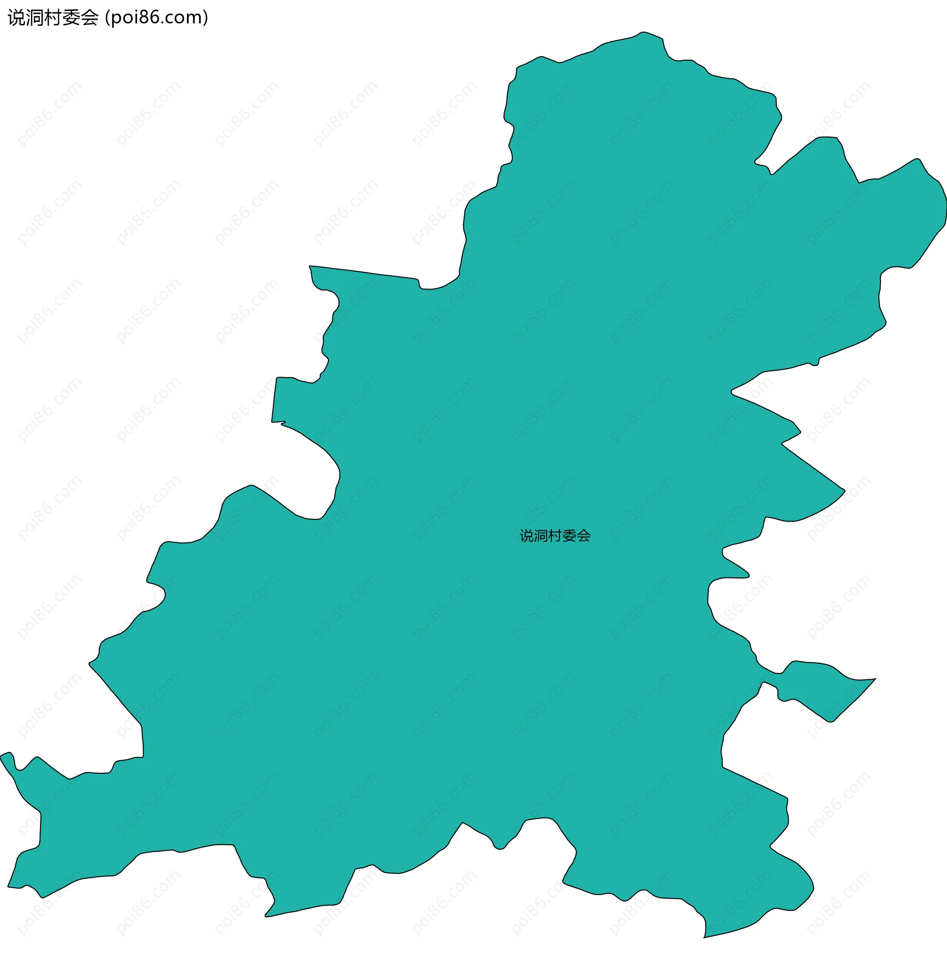 说洞村委会边界地图