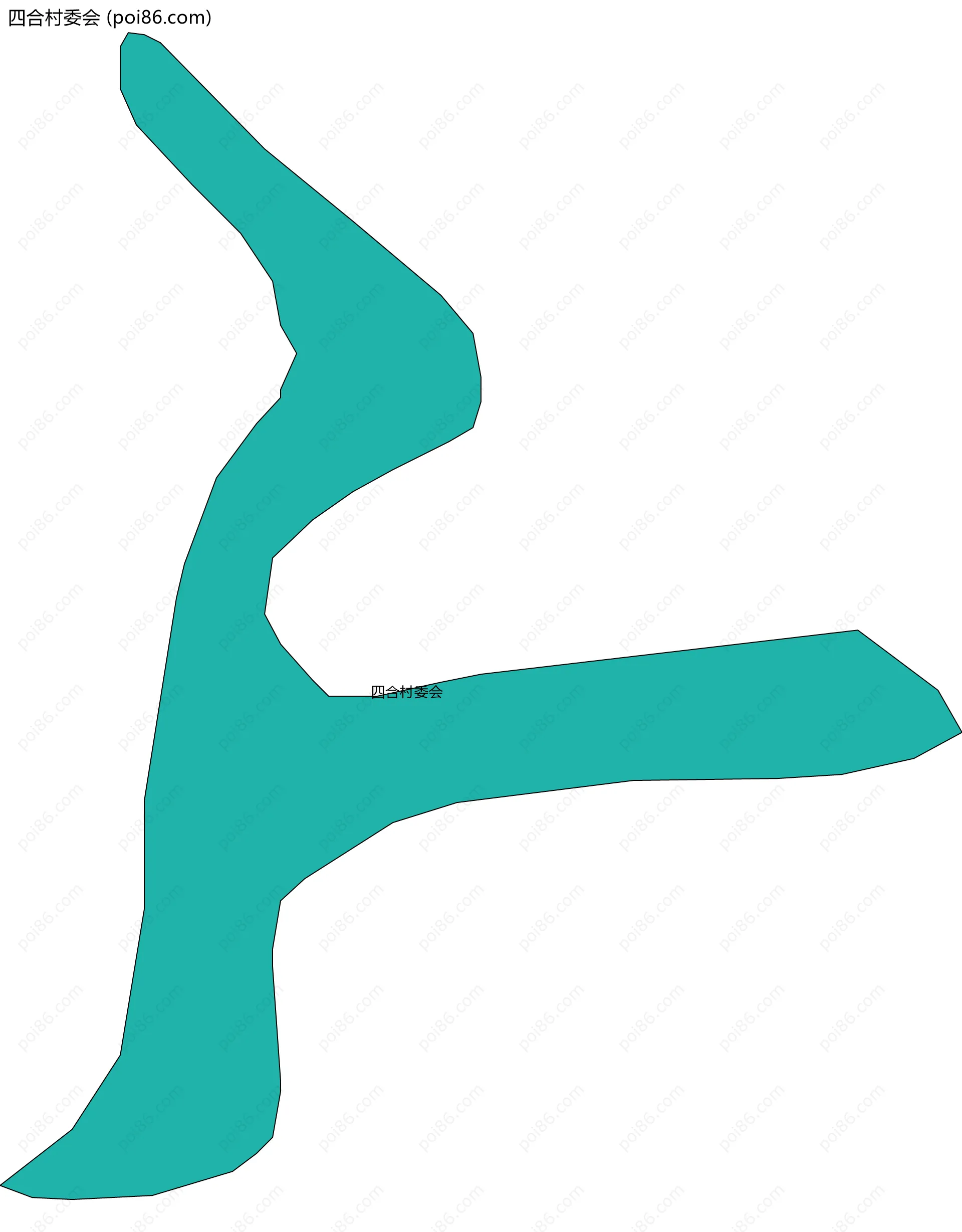 四合村委会边界地图