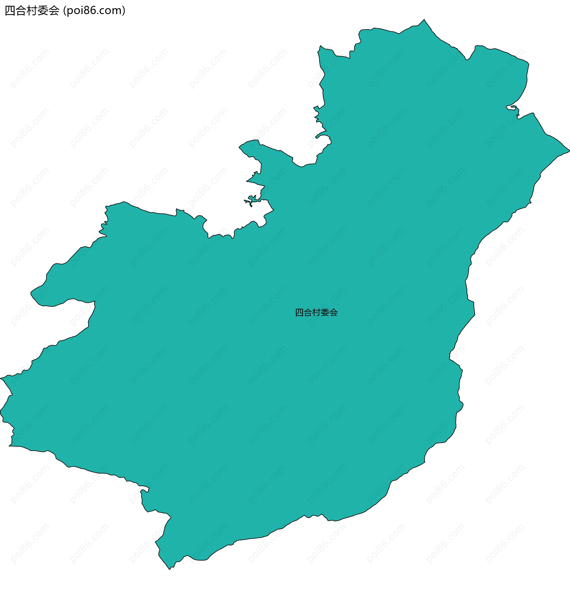 四合村委会边界地图