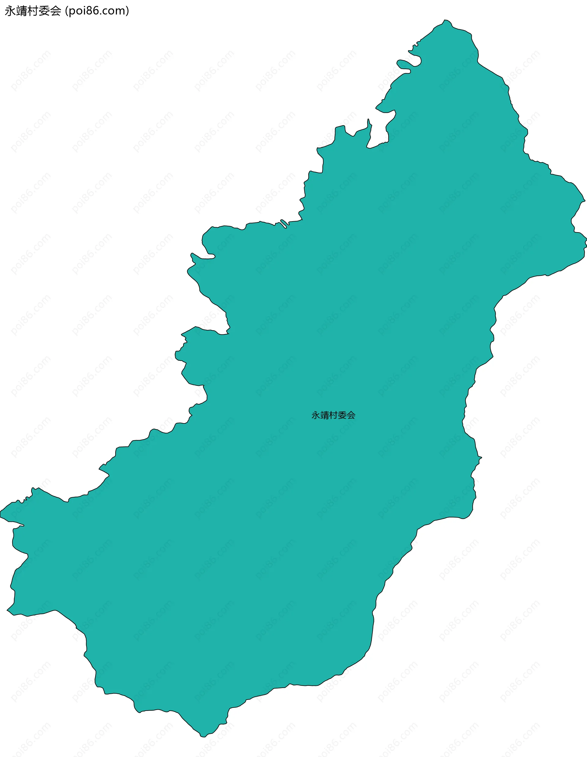 永靖村委会边界地图