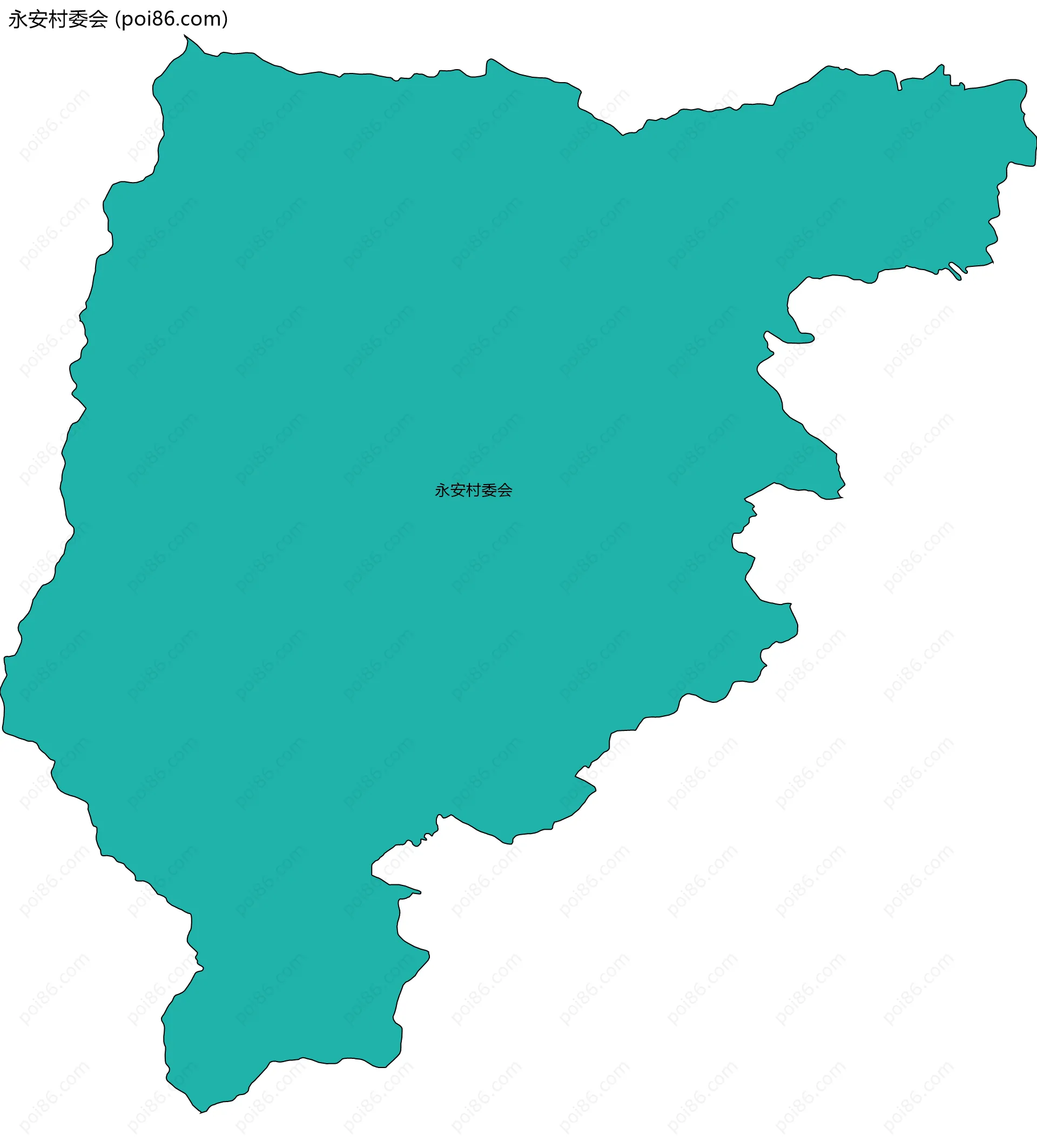 永安村委会边界地图
