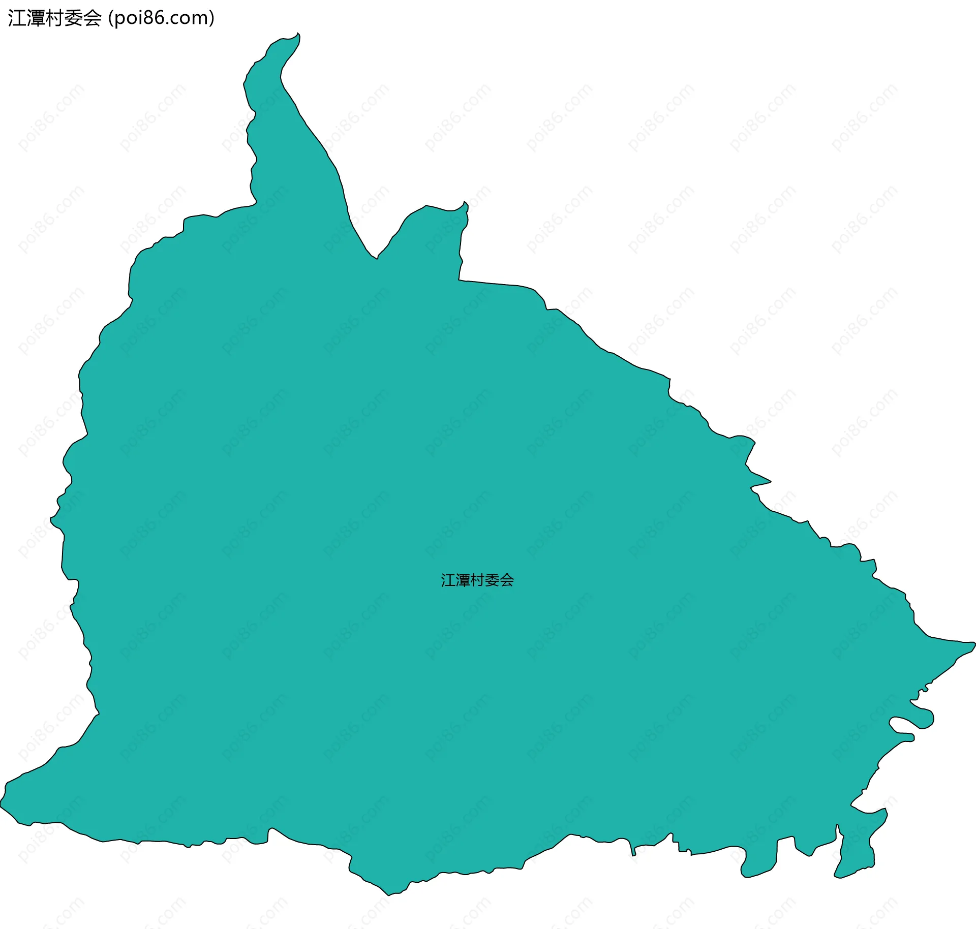 江潭村委会边界地图