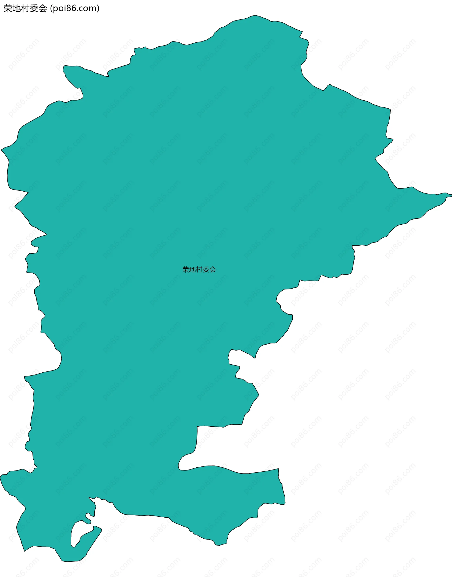 荣地村委会边界地图