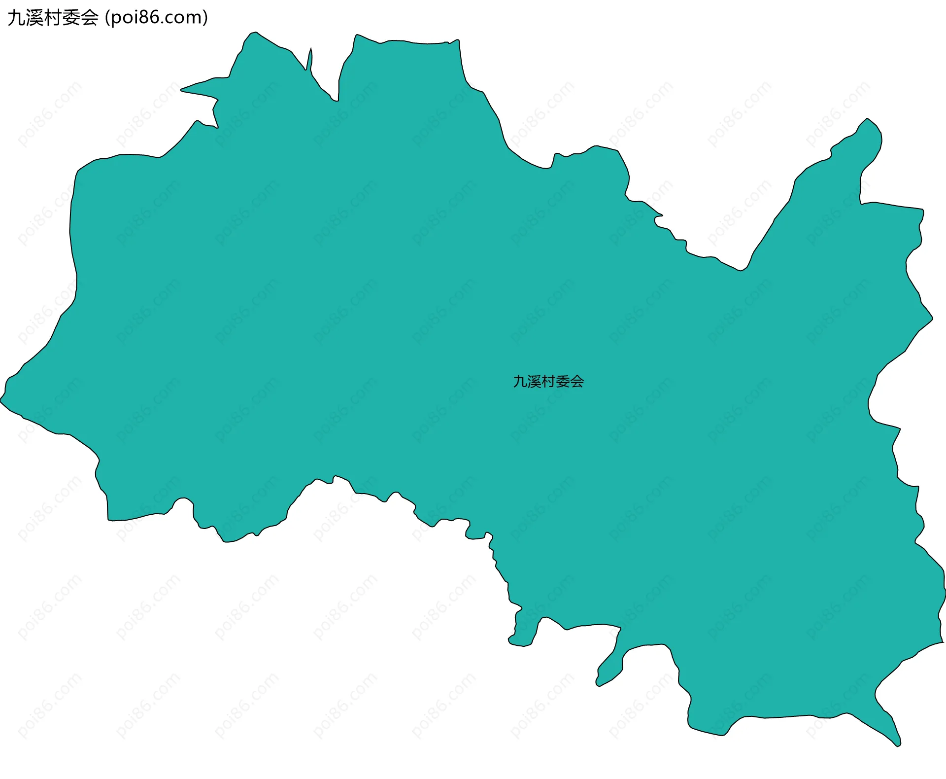 九溪村委会边界地图