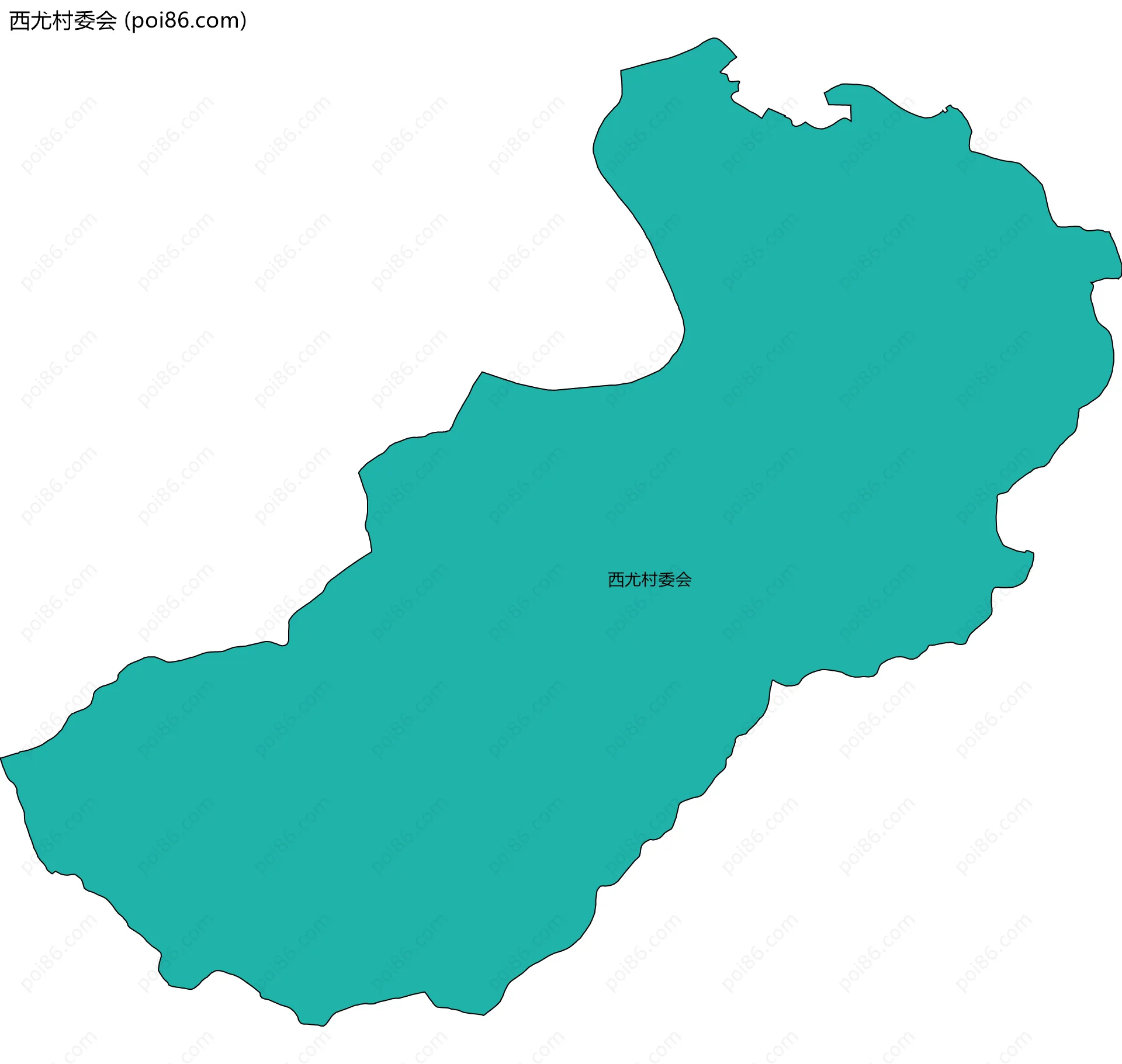 西尤村委会边界地图