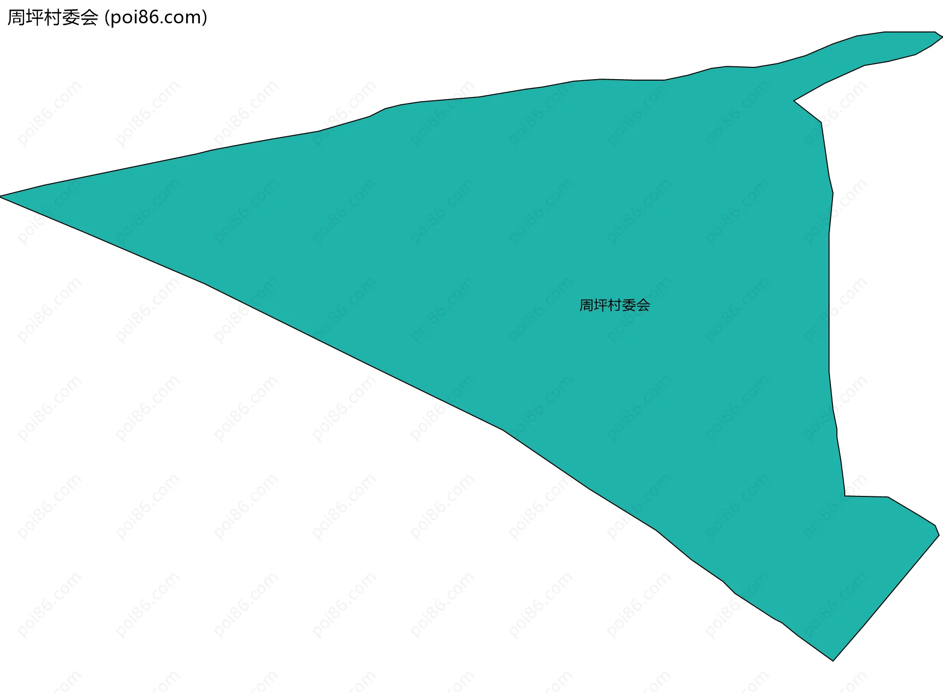 周坪村委会边界地图