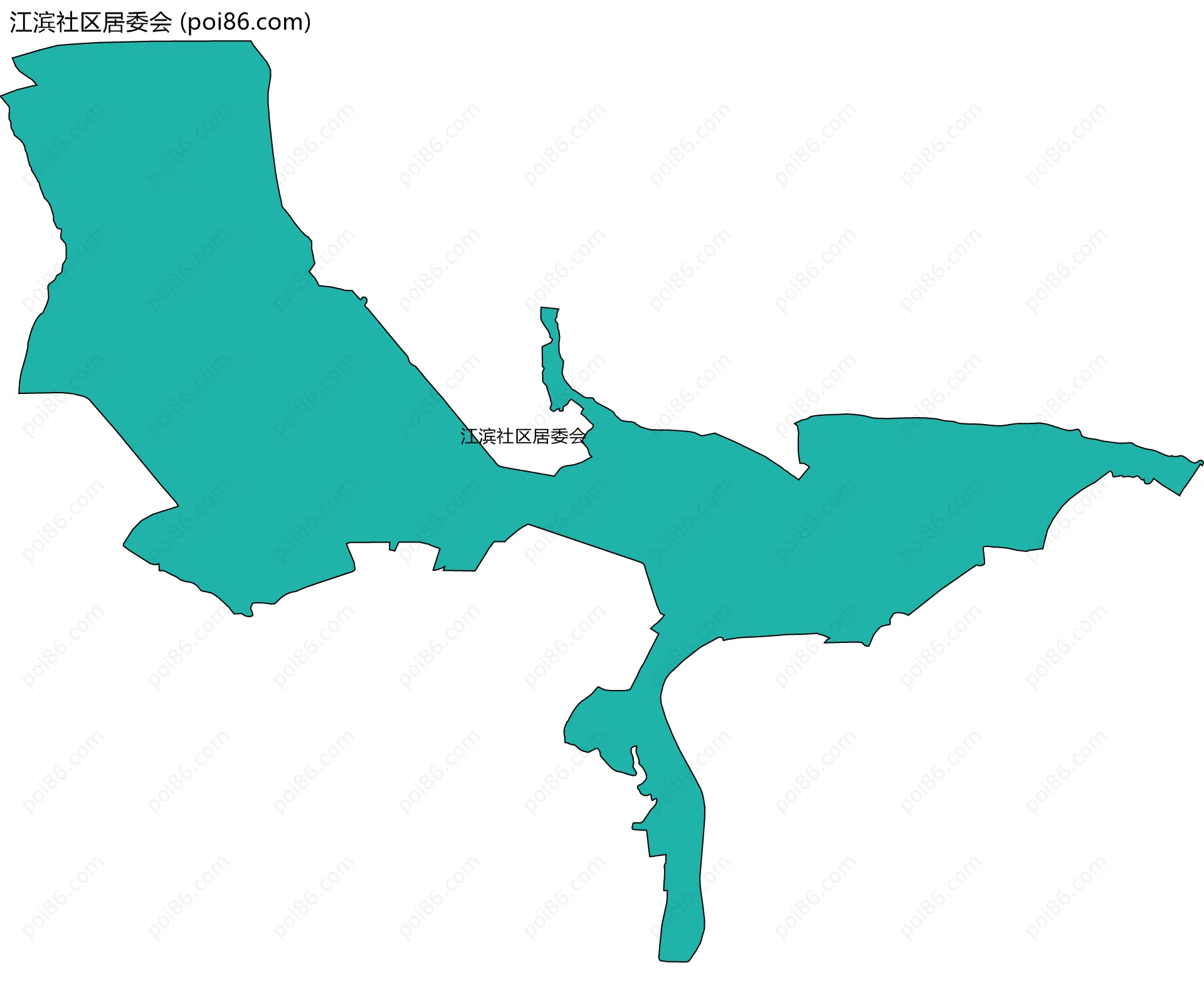 江滨社区居委会边界地图