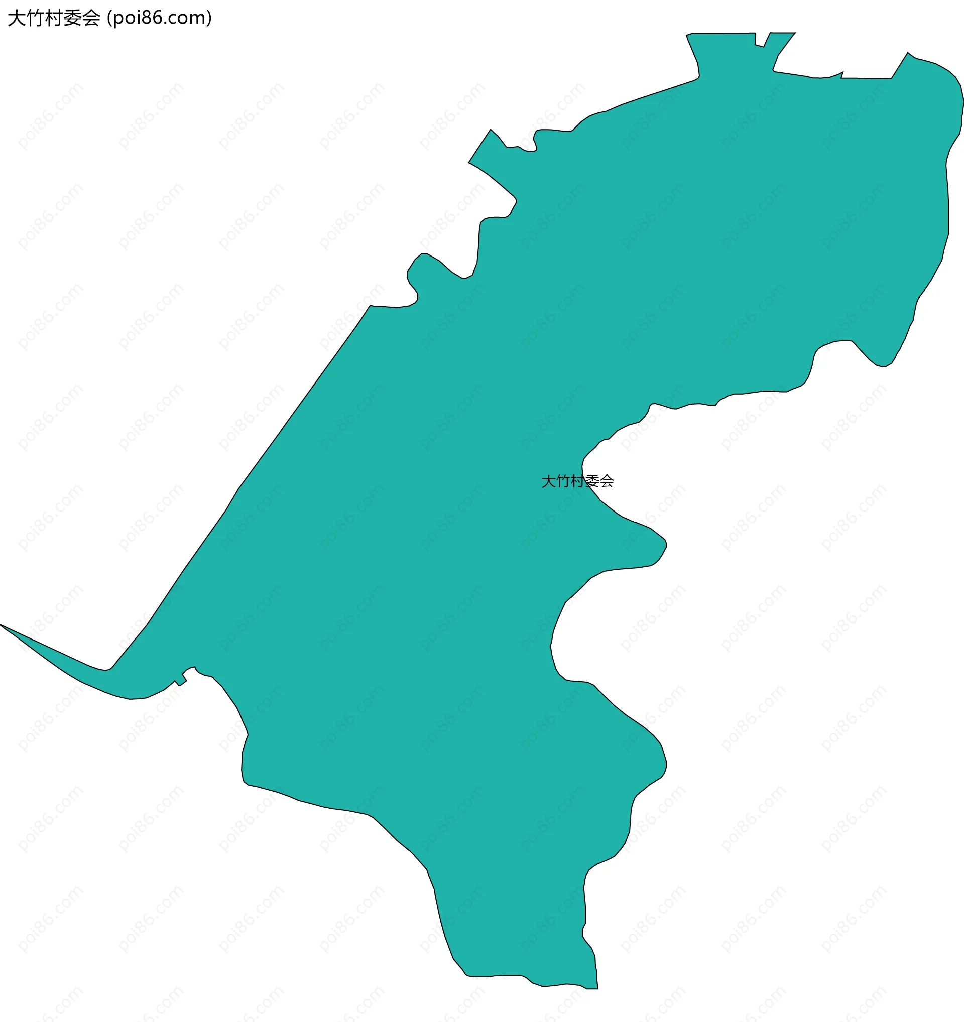 大竹村委会边界地图