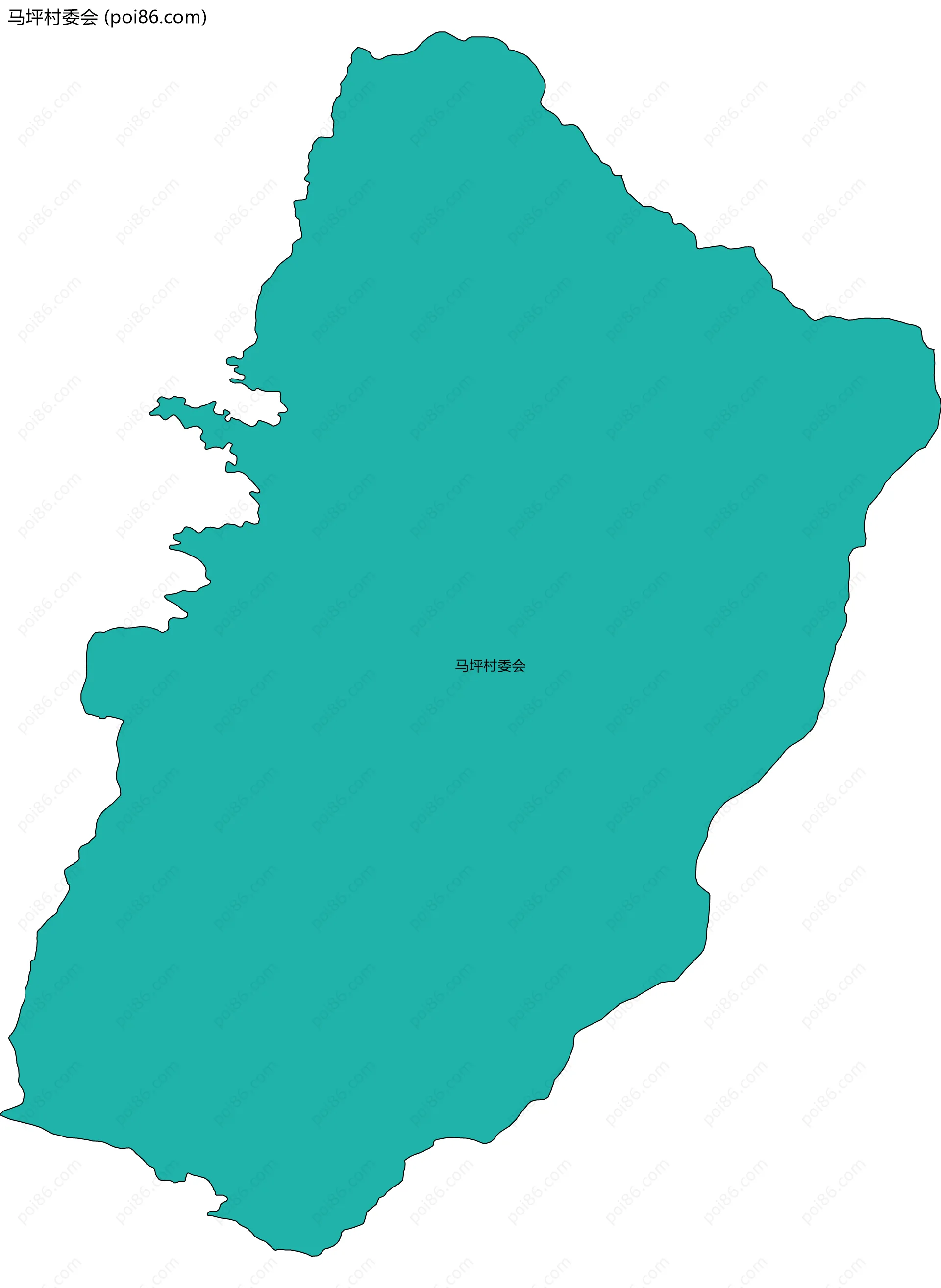 马坪村委会边界地图