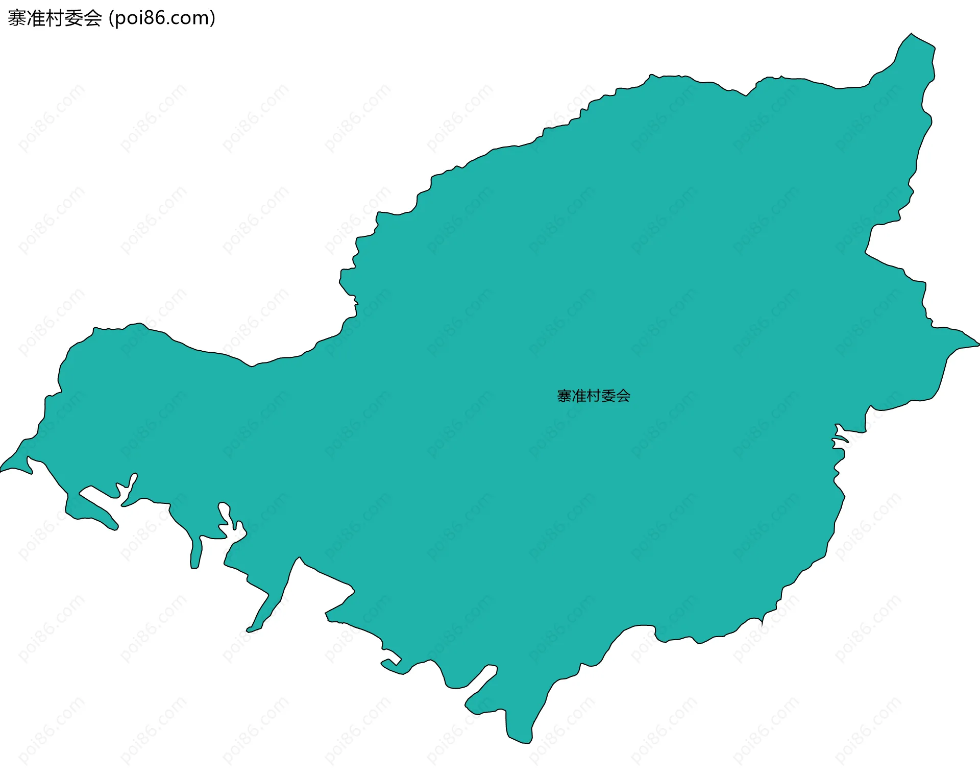 寨准村委会边界地图